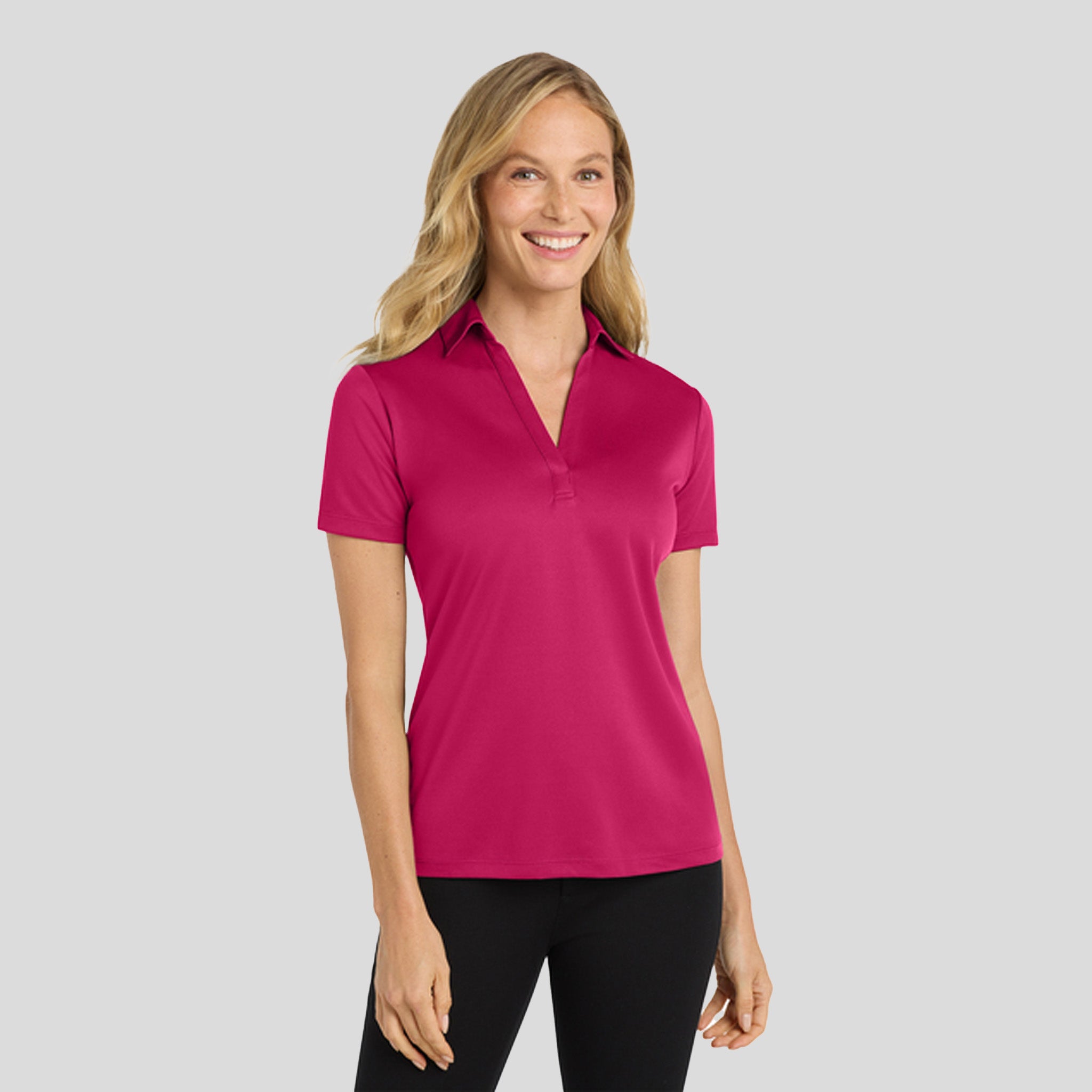 Women's Silk Touchโข Performance Polo | Pink Raspberry