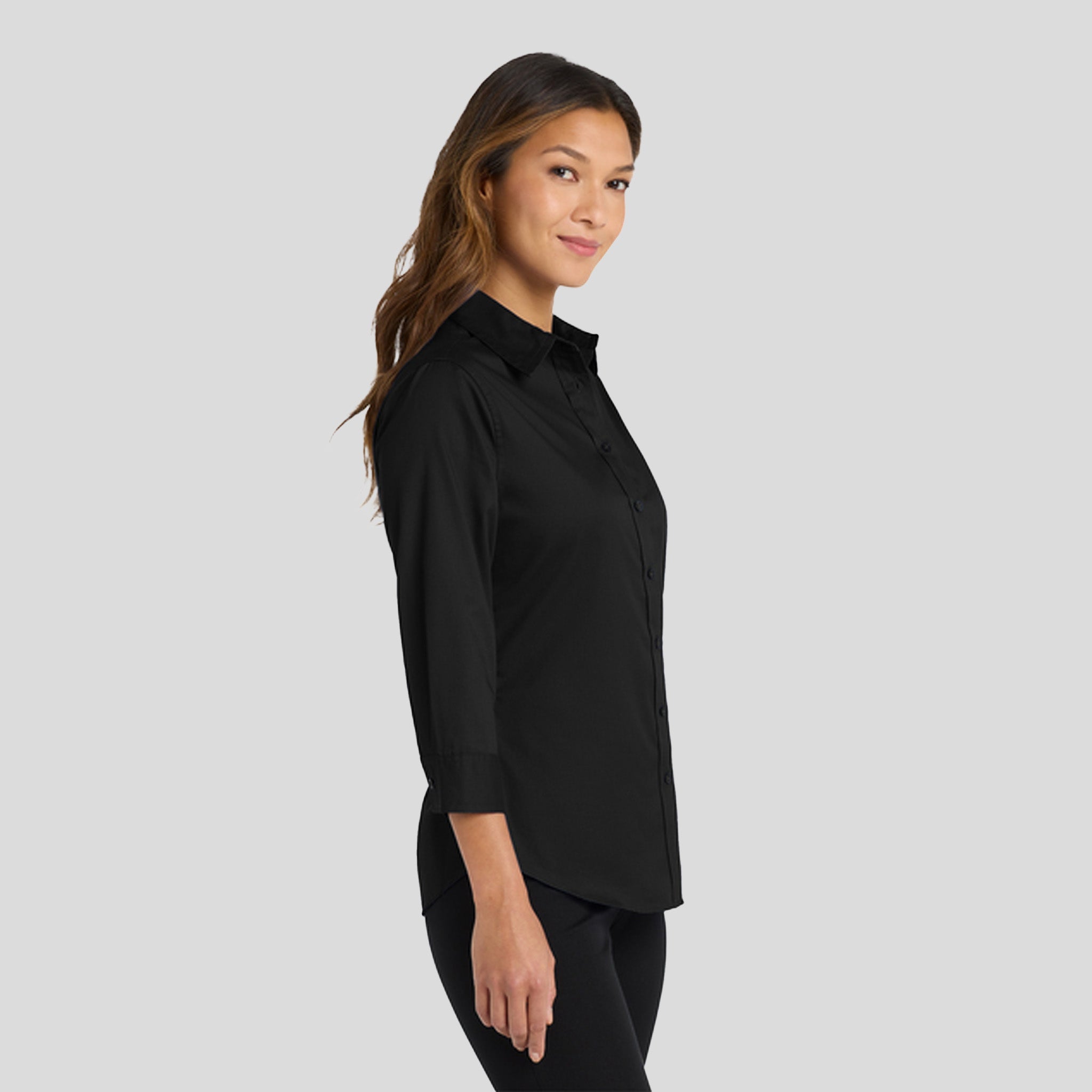Women's 3/4-Sleeve Easy Care Shirt | Black