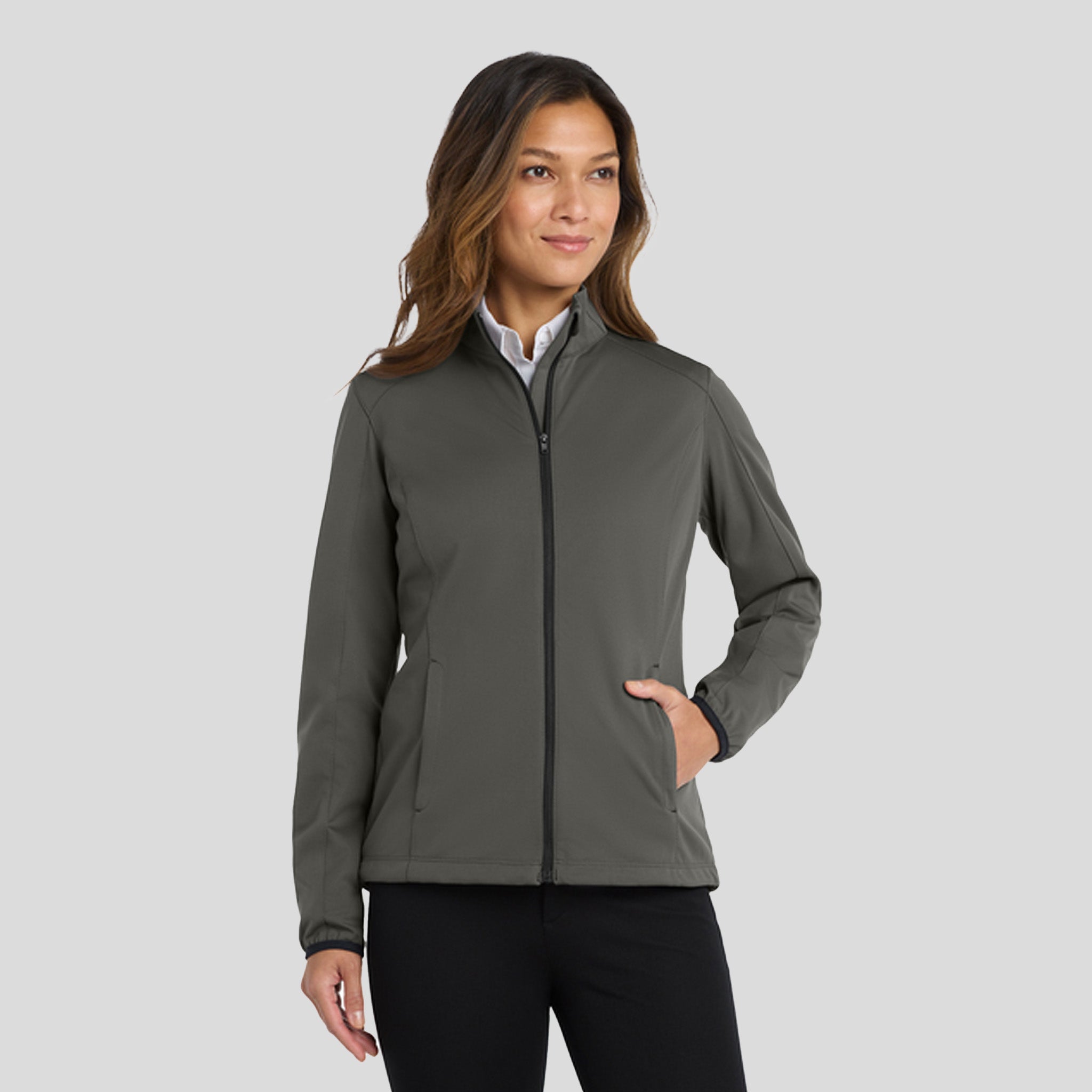 Women's Active Soft Shell Jacket | Grey Steel