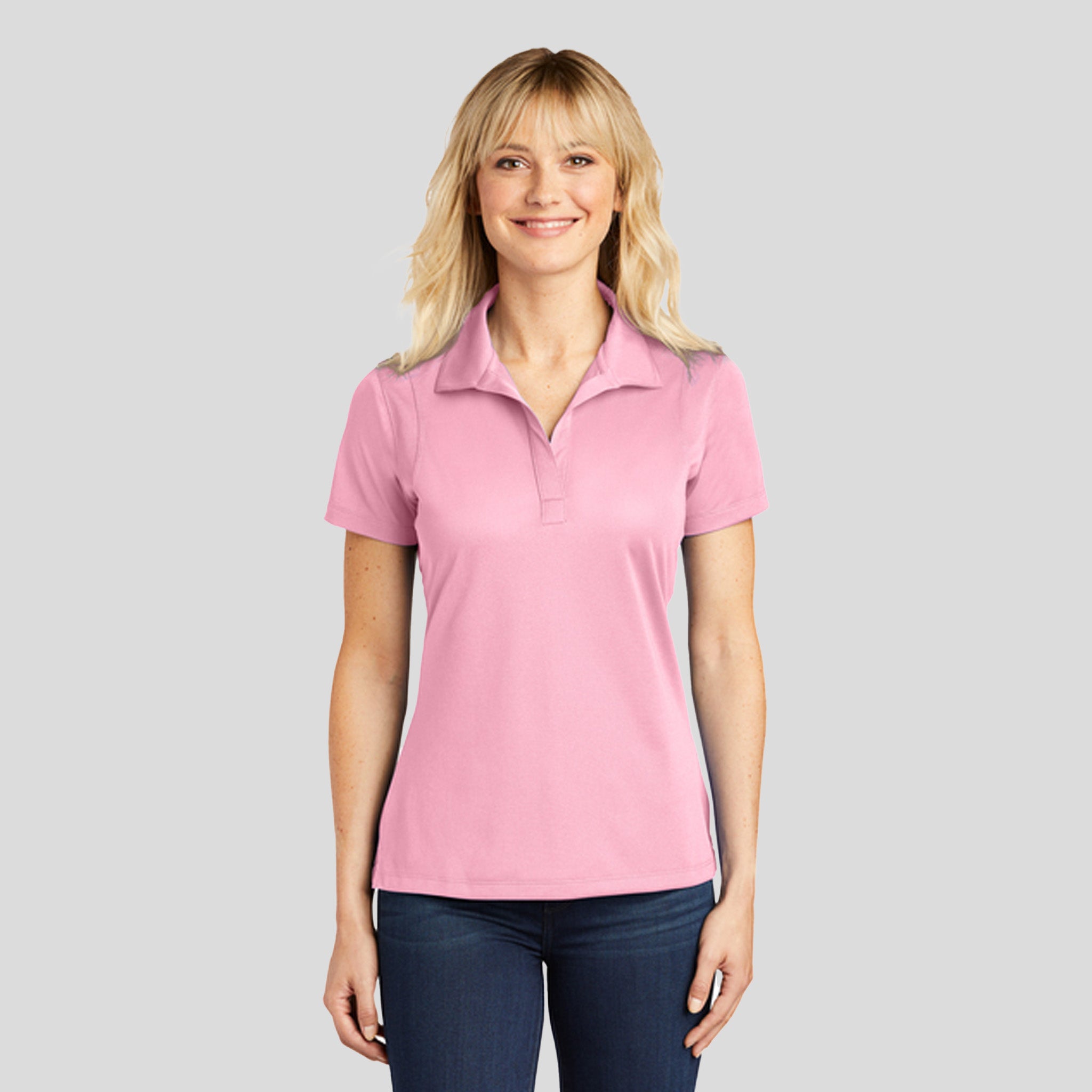 Women's Micropique Sport-Wickยฎ Polo | Light Pink