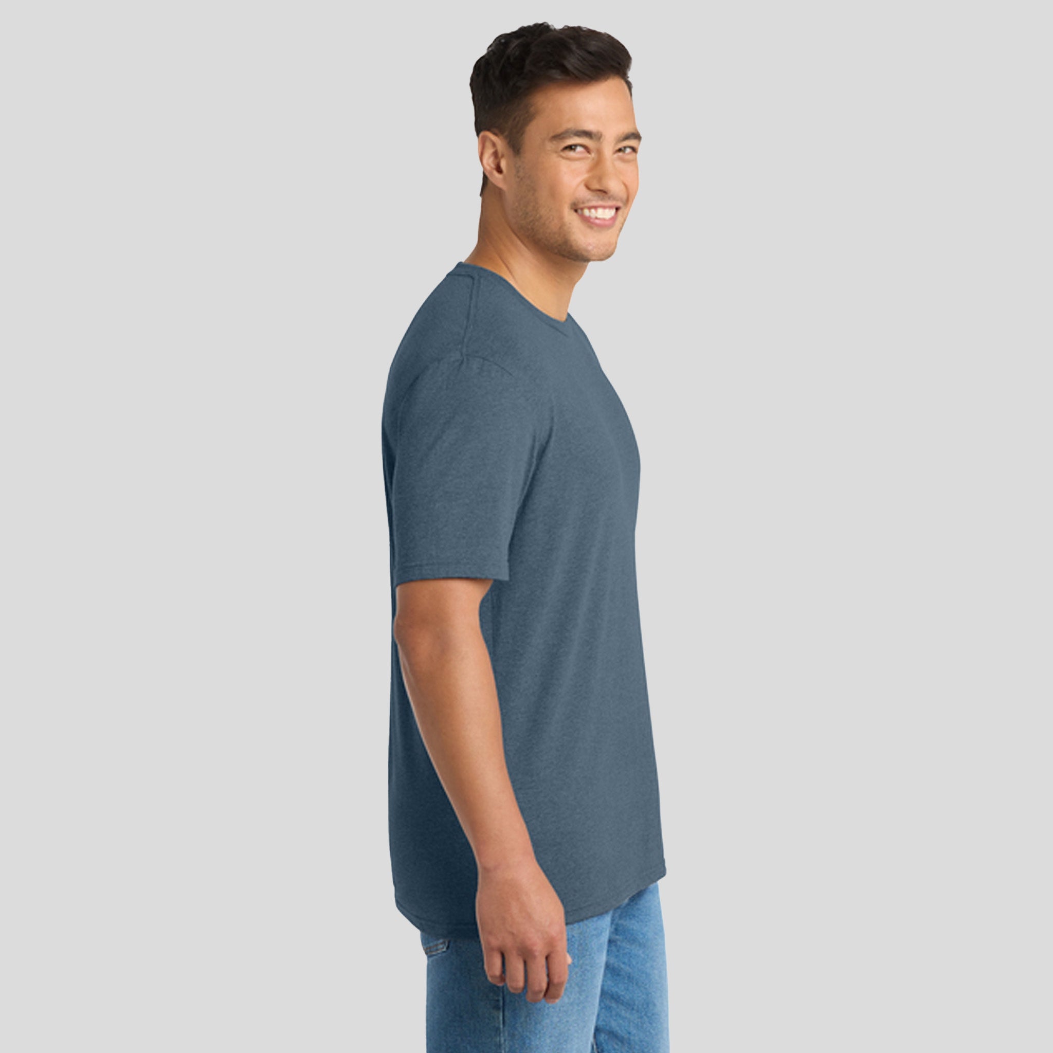 Tri-Blend Tee | Steel Blue Heather