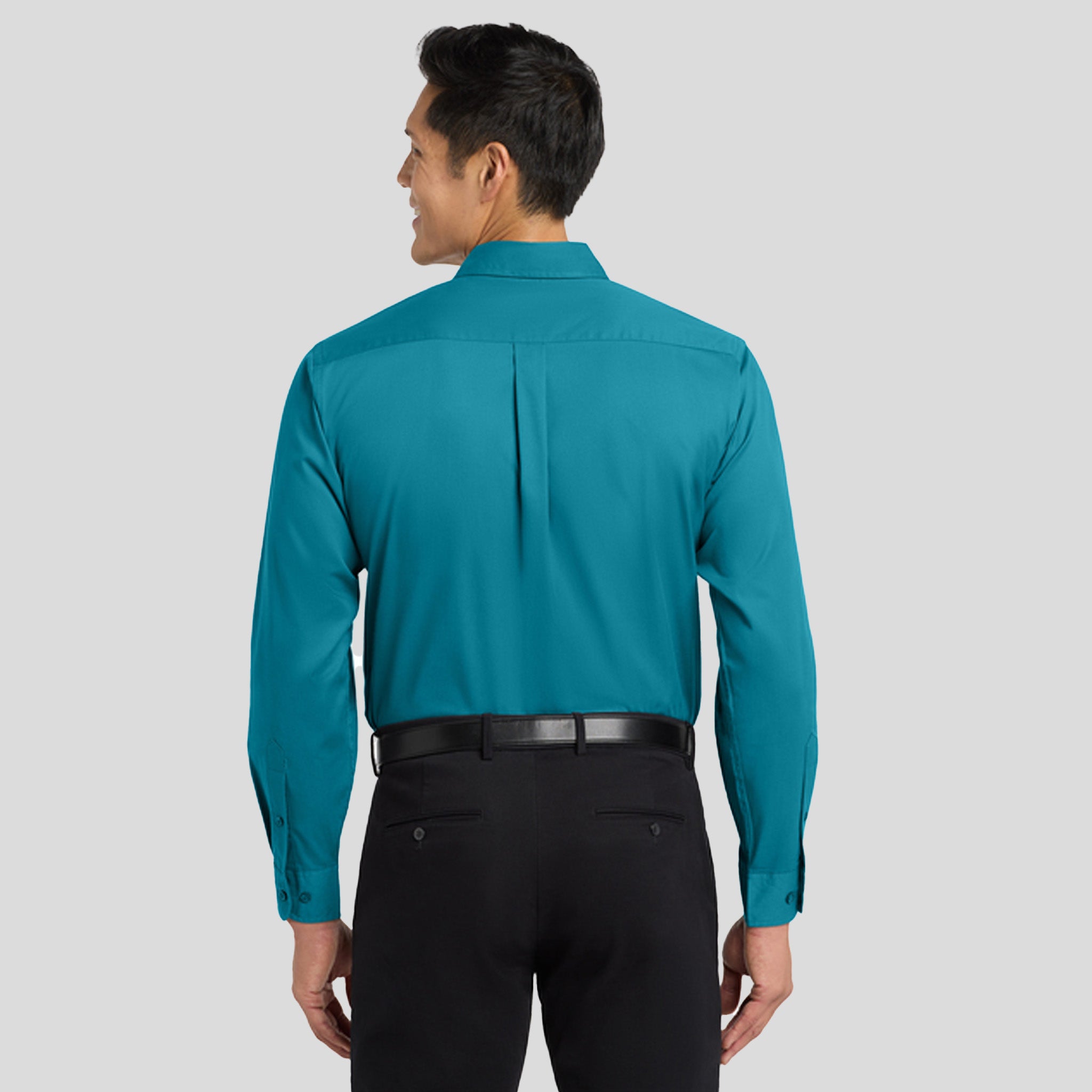 Long Sleeve Easy Care Shirt | Teal Green