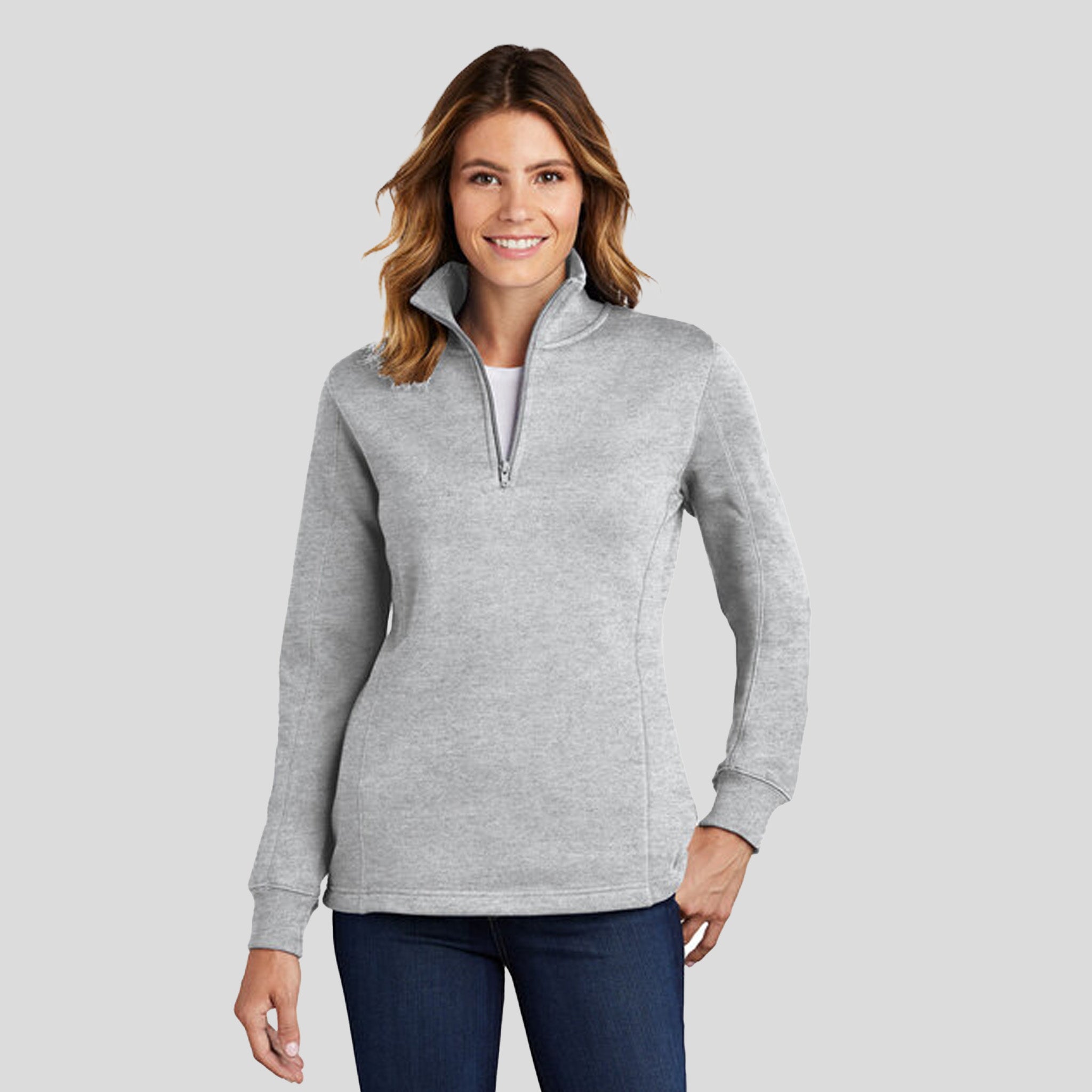 Women's 1/4-Zip Sweatshirt | Athletic Heather