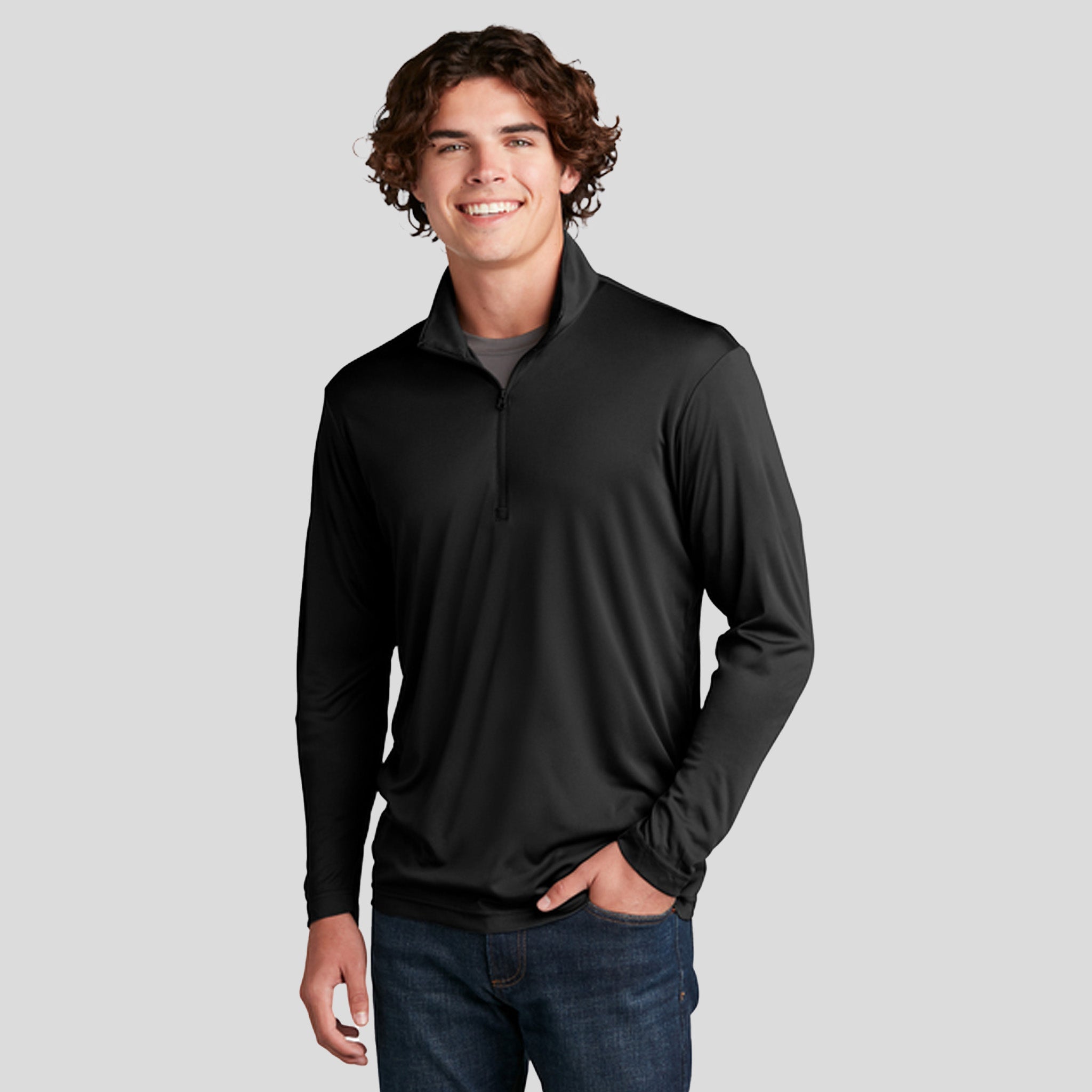 PosiChargeยฎ Competitorโข 1/4-Zip Pullover | Black