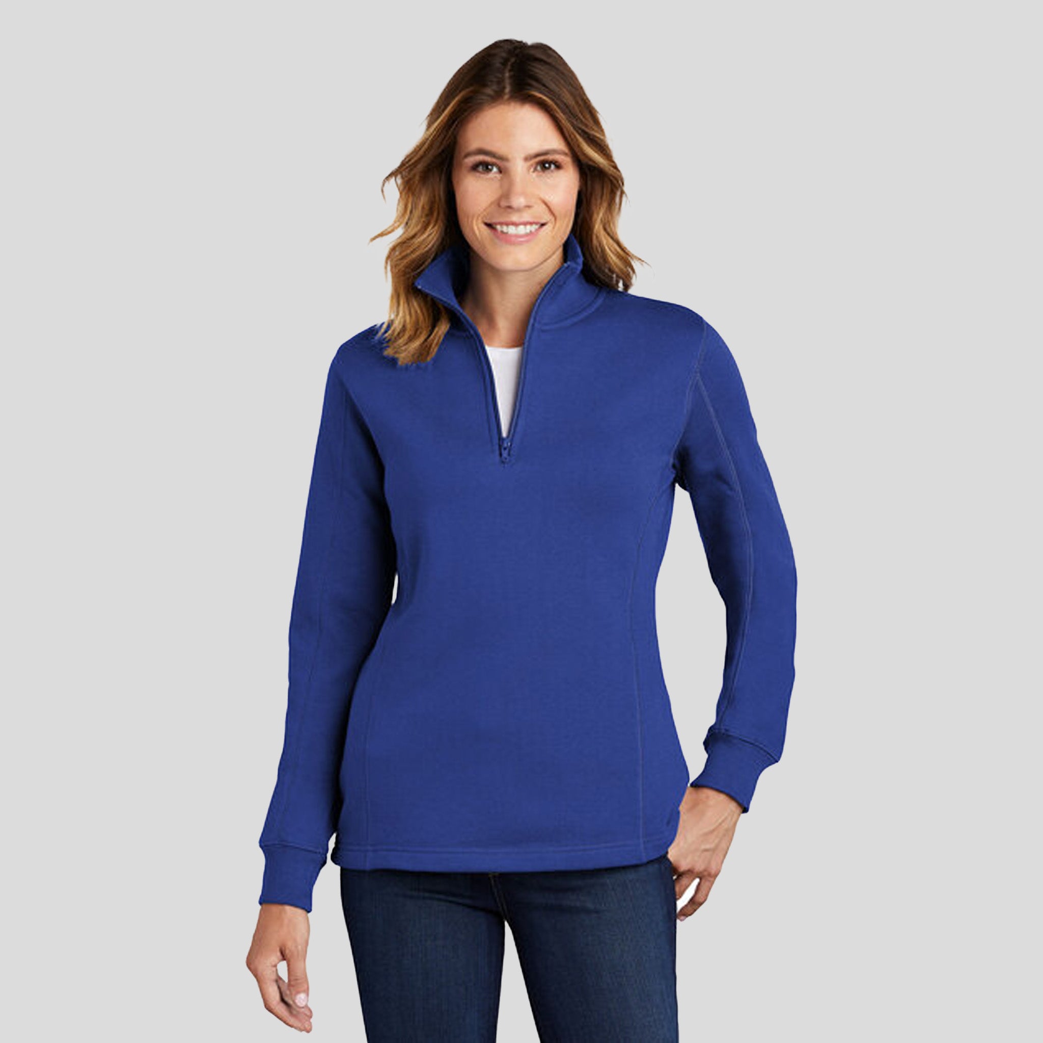 Women's 1/4-Zip Sweatshirt | Royal
