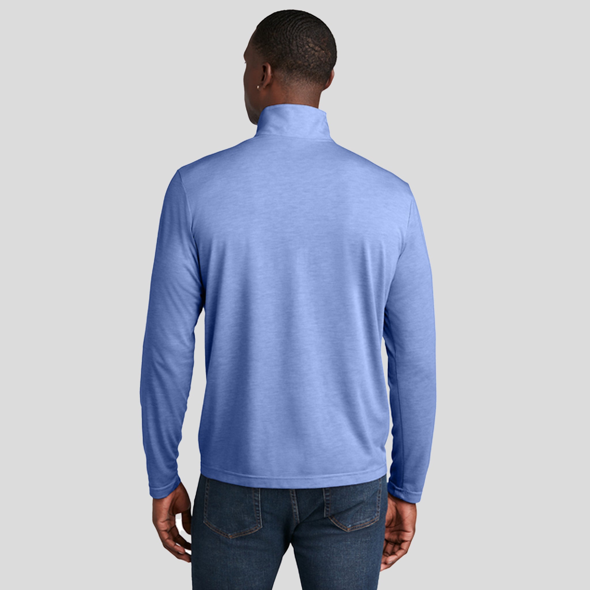 PosiCharge ยฎ Tri-Blend Wicking 1/4-Zip Pullover | True Royal Heather