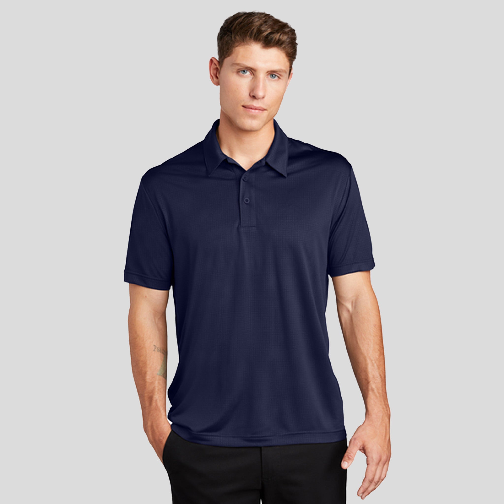 Embossed PosiCharge® Tough Polo® | True Navy