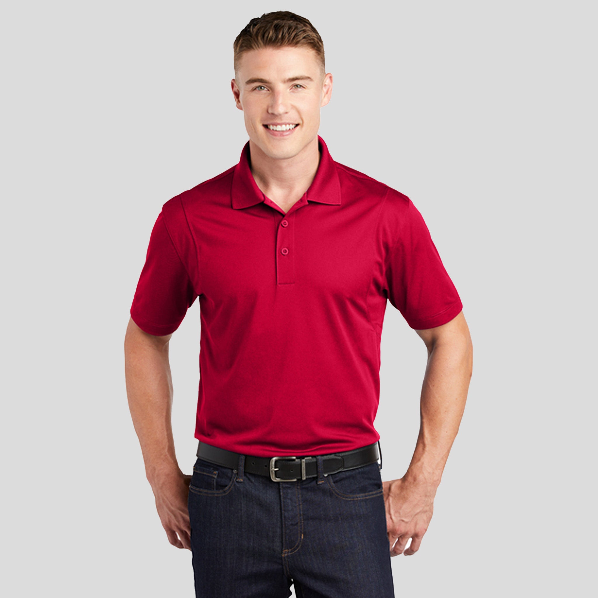 Micropique Sport-Wickยฎ Polo | Deep Red