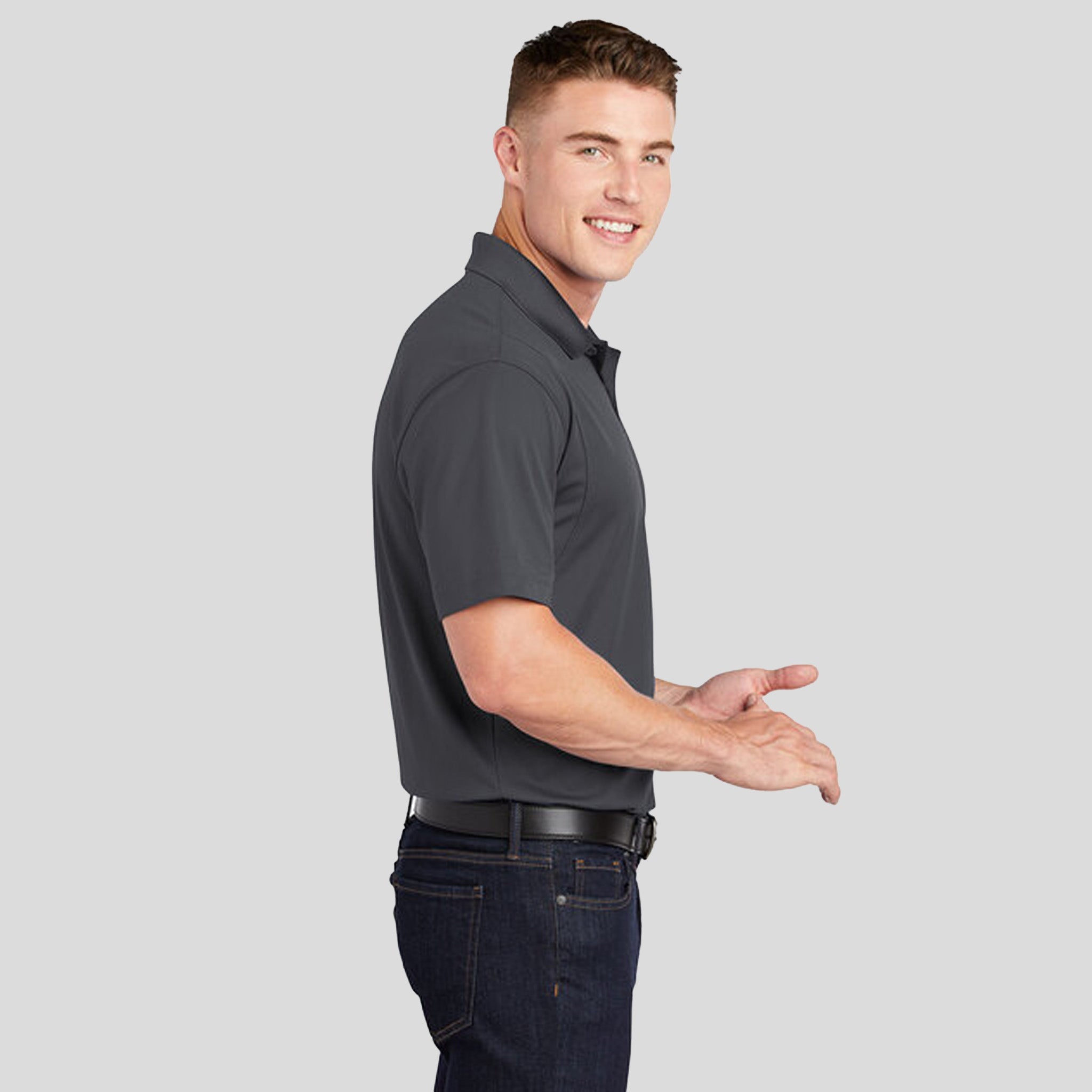 Micropique Sport-Wickยฎ Polo | Iron Grey