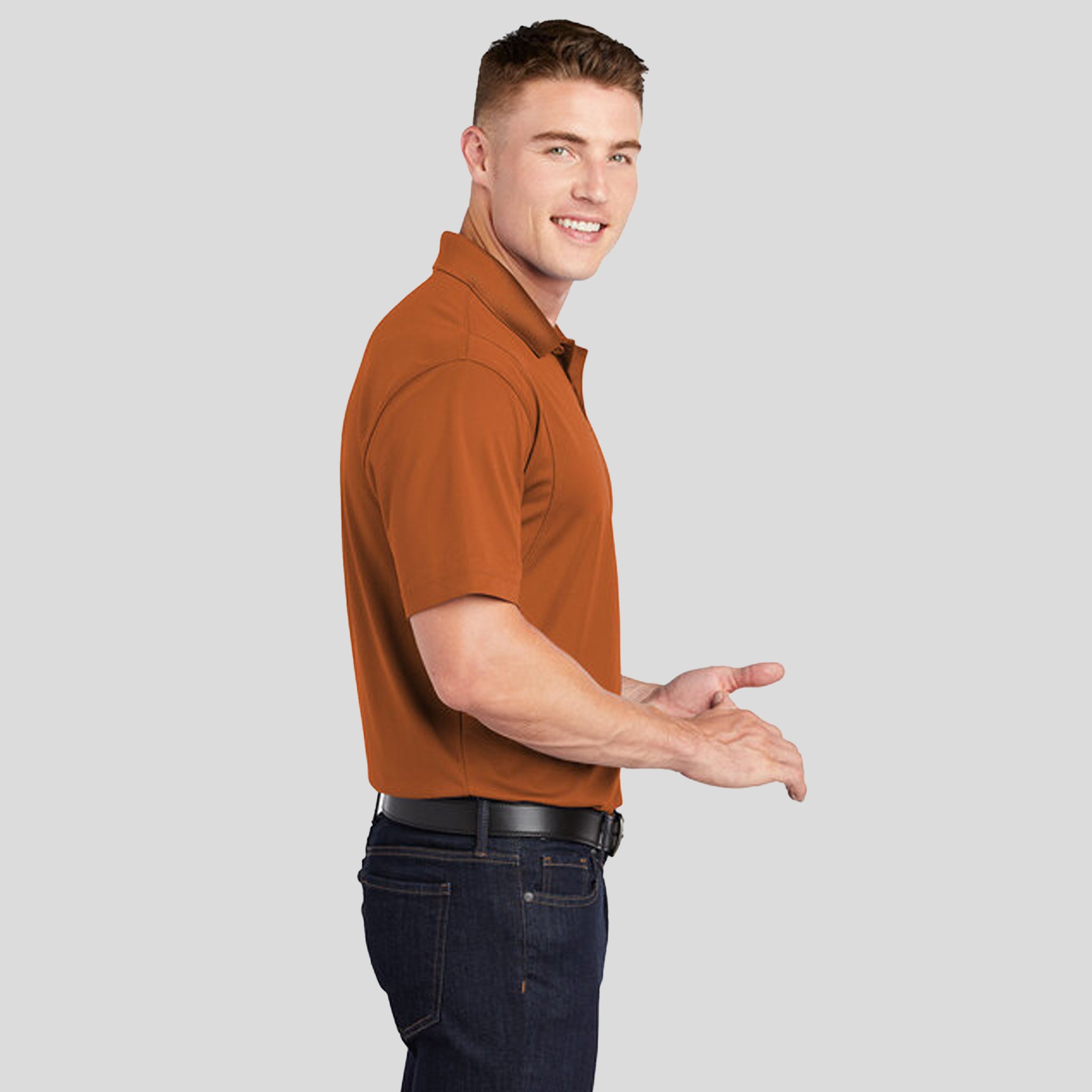 Micropique Sport-Wickยฎ Polo | Texas Orange