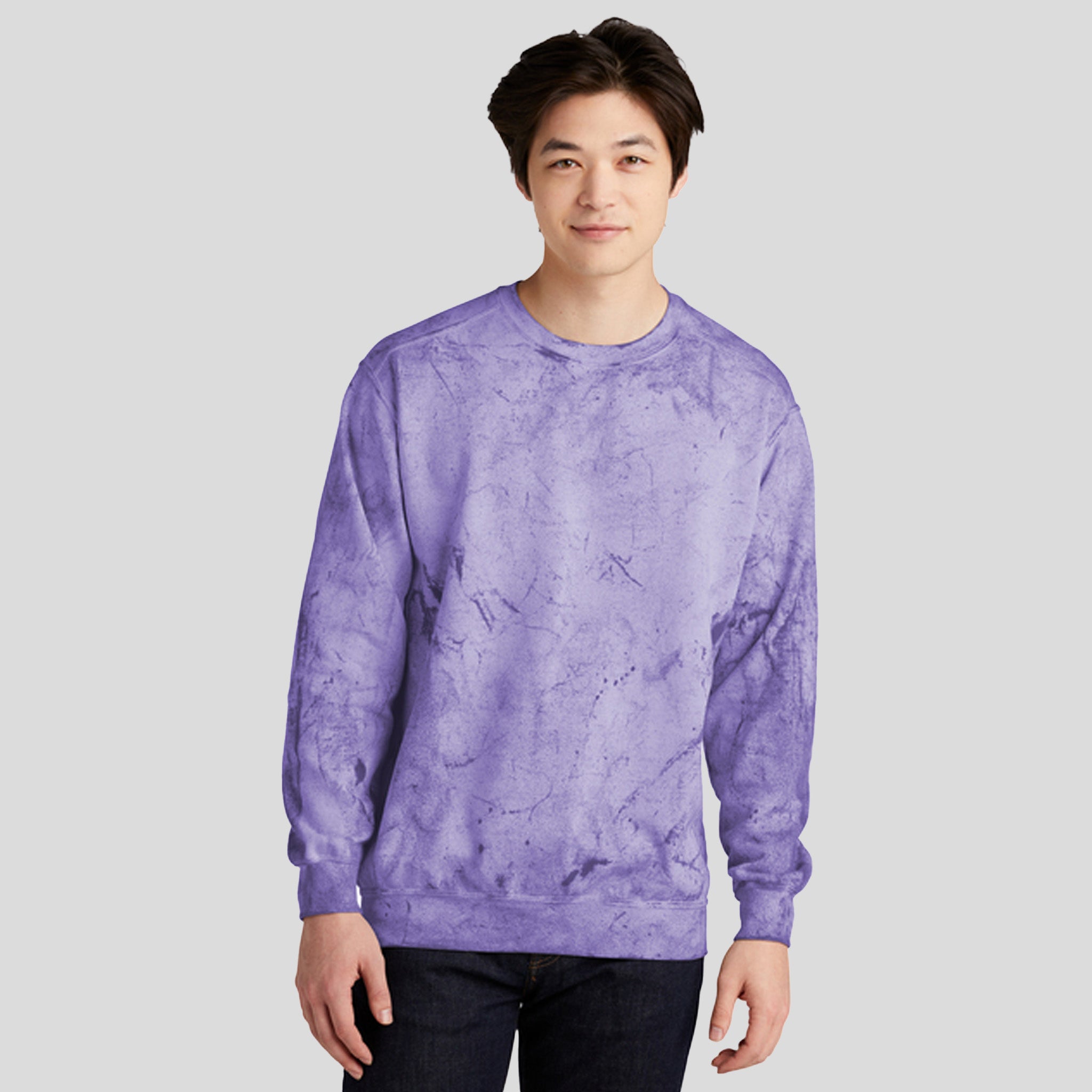 Color Blast Crewneck Sweatshirt | Amethyst