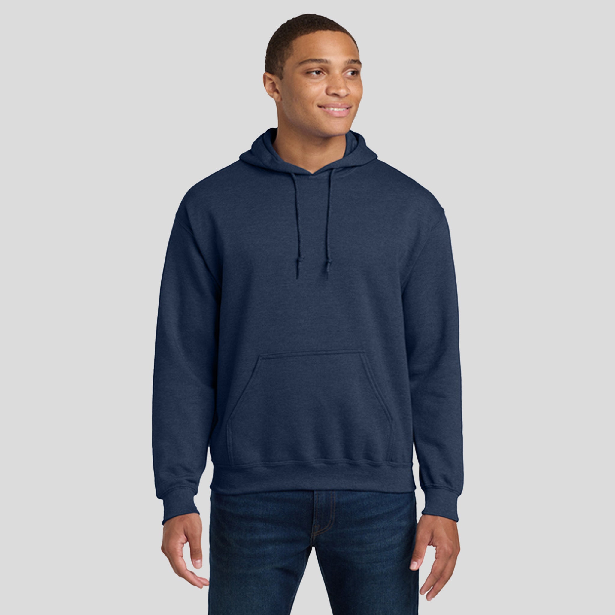 Heavy Blendβ’ Hooded Sweatshirt | Heather Dark Navy