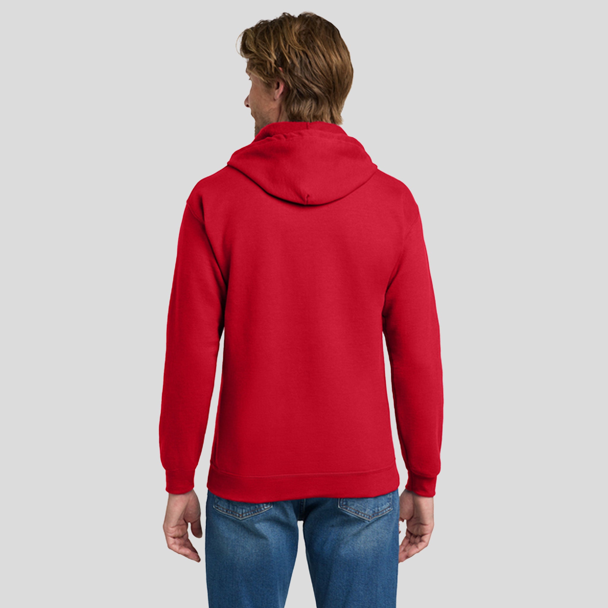 Heavy Blendβ’ Full-Zip Hooded Sweatshirt | Red