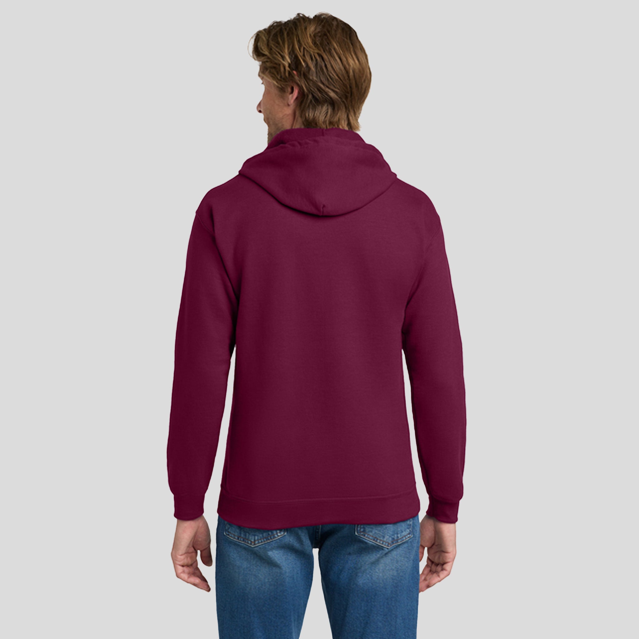 Heavy Blendβ’ Full-Zip Hooded Sweatshirt | Maroon