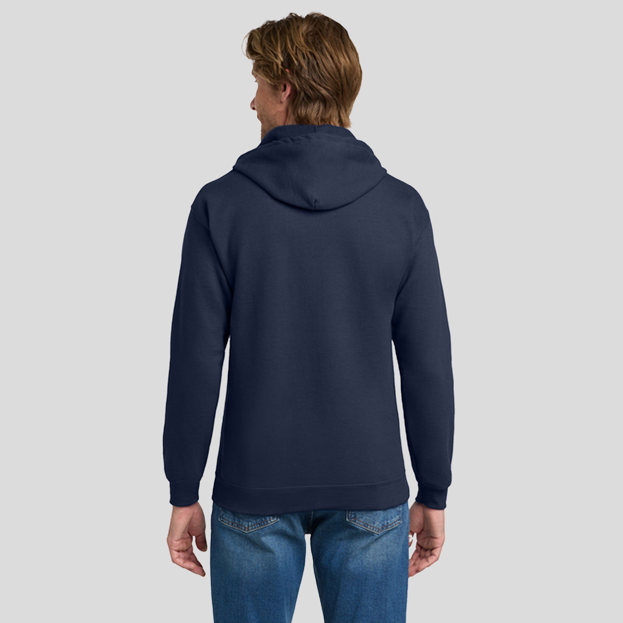 Heavy Blendβ’ Full-Zip Hooded Sweatshirt | Navy
