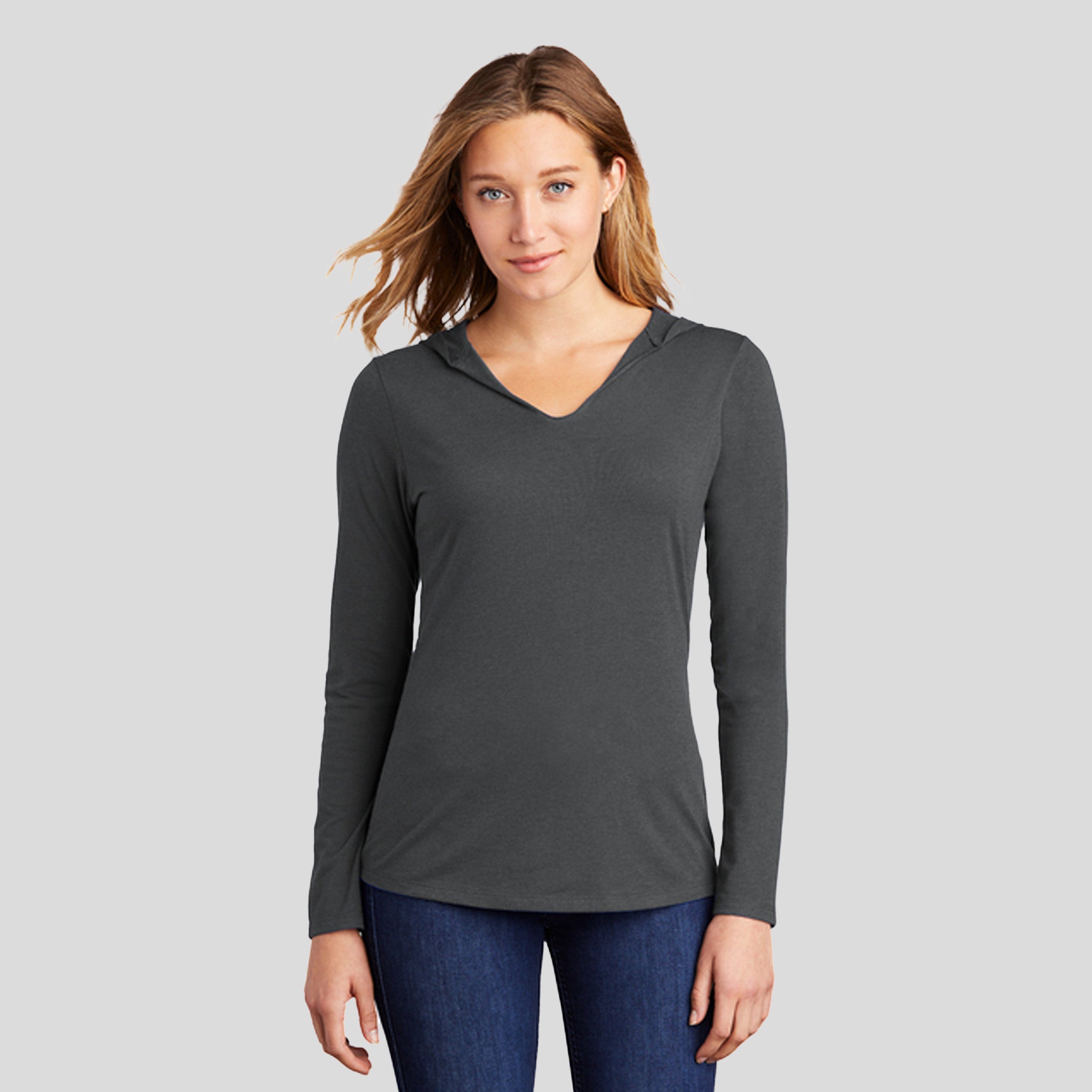 Womenโs Perfect Tri ยฎ Long Sleeve Hoodie | Charcoal