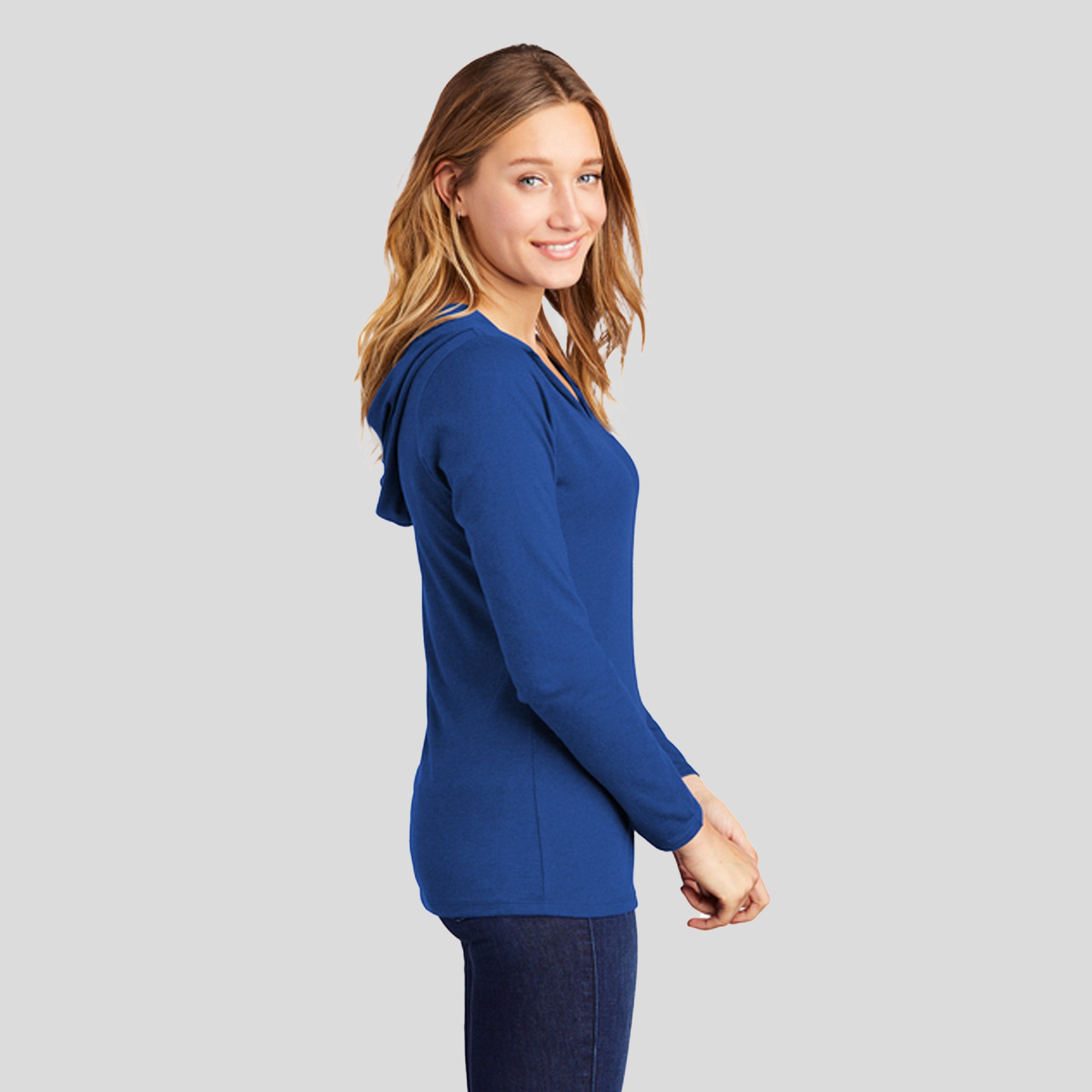 Womenโs Perfect Tri ยฎ Long Sleeve Hoodie | Deep Royal