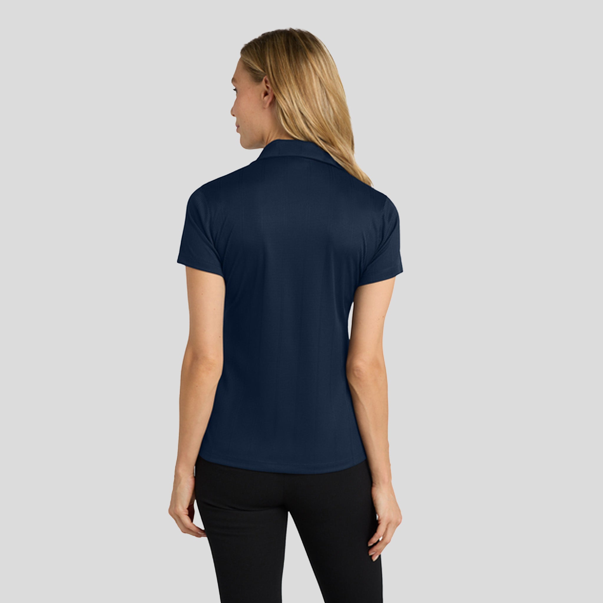 Women's Performance Fine Jacquard Polo | True Navy