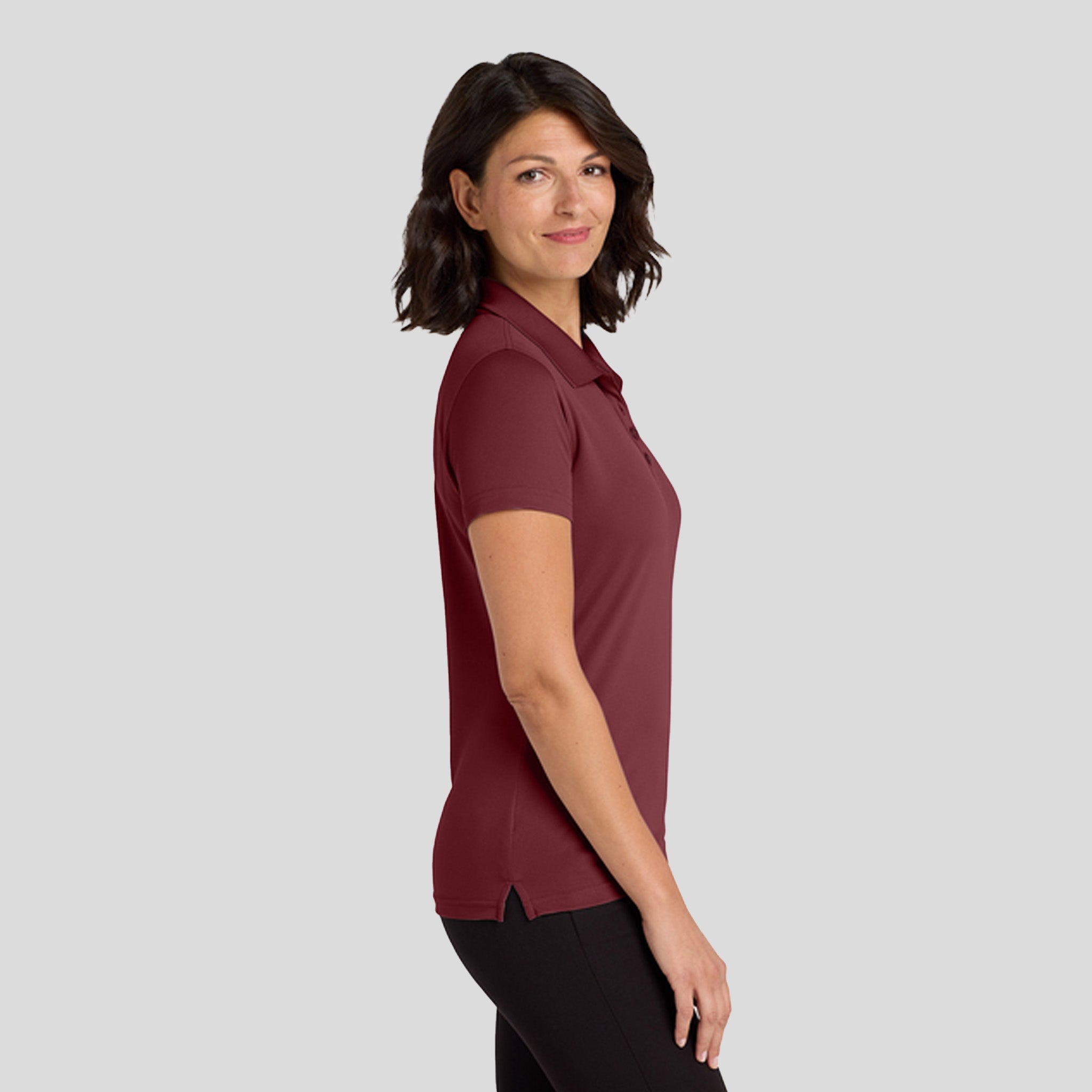 Women's Dry Zoneยฎ UV Micro-Mesh Polo | Burgundy