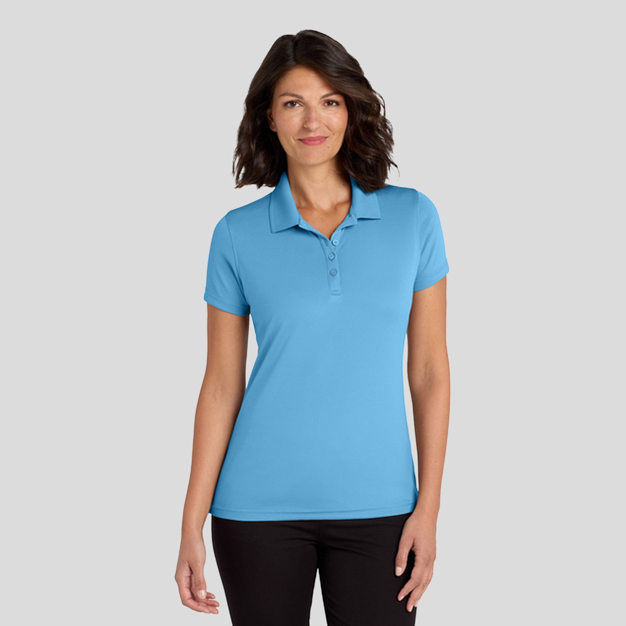 Women's Dry Zoneยฎ UV Micro-Mesh Polo | Carolina Blue