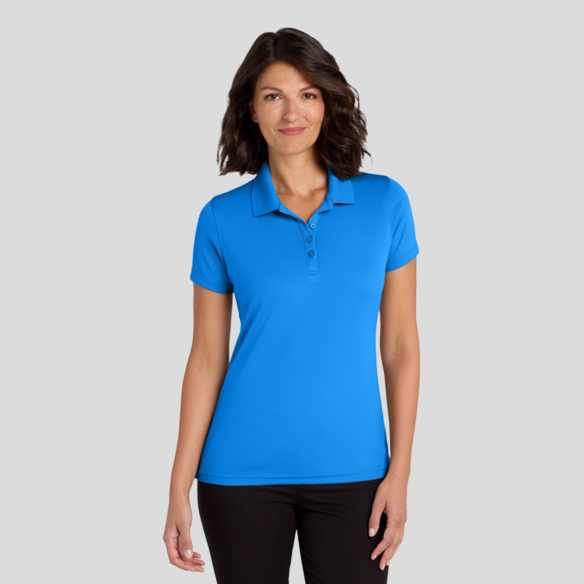 Women's Dry Zoneยฎ UV Micro-Mesh Polo | Coastal Blue