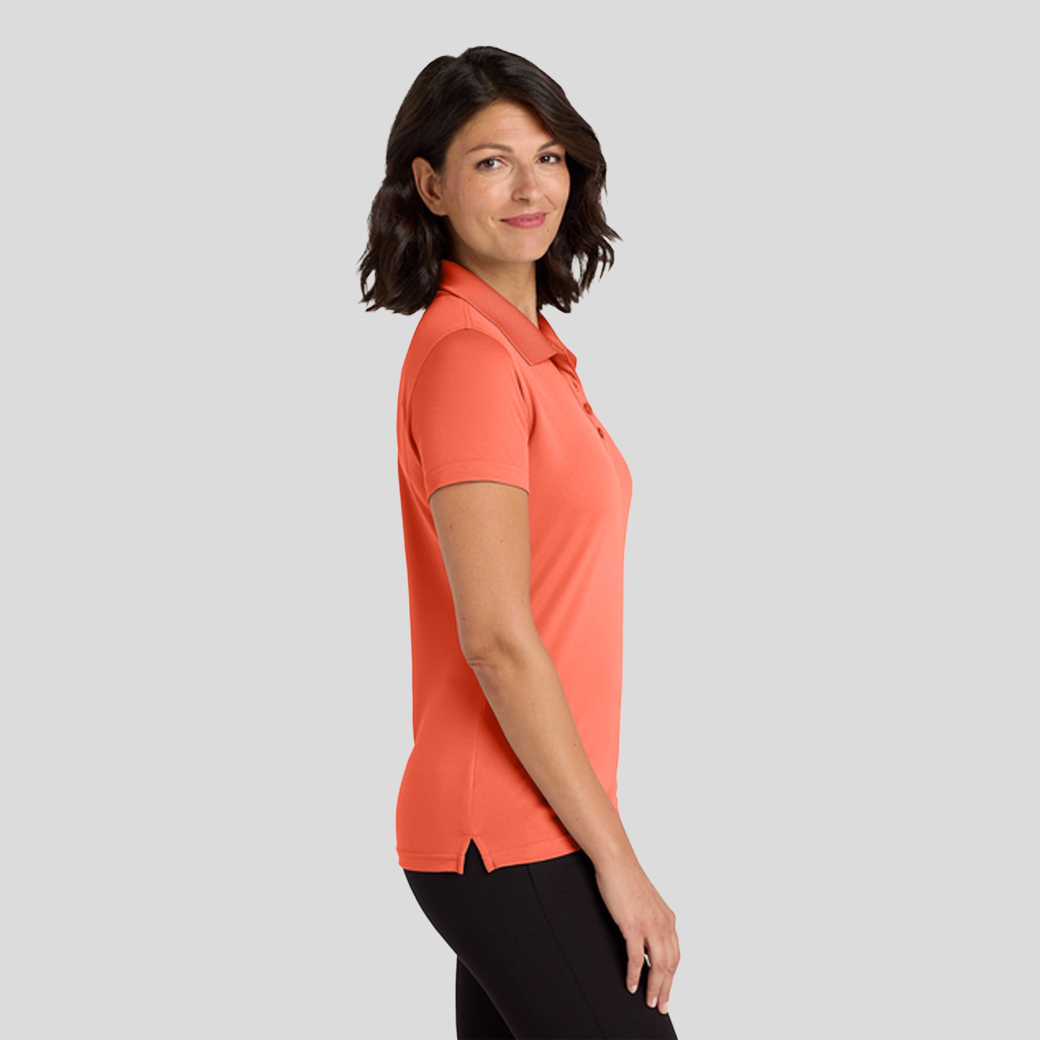 Women's Dry Zoneยฎ UV Micro-Mesh Polo | Coral Splash