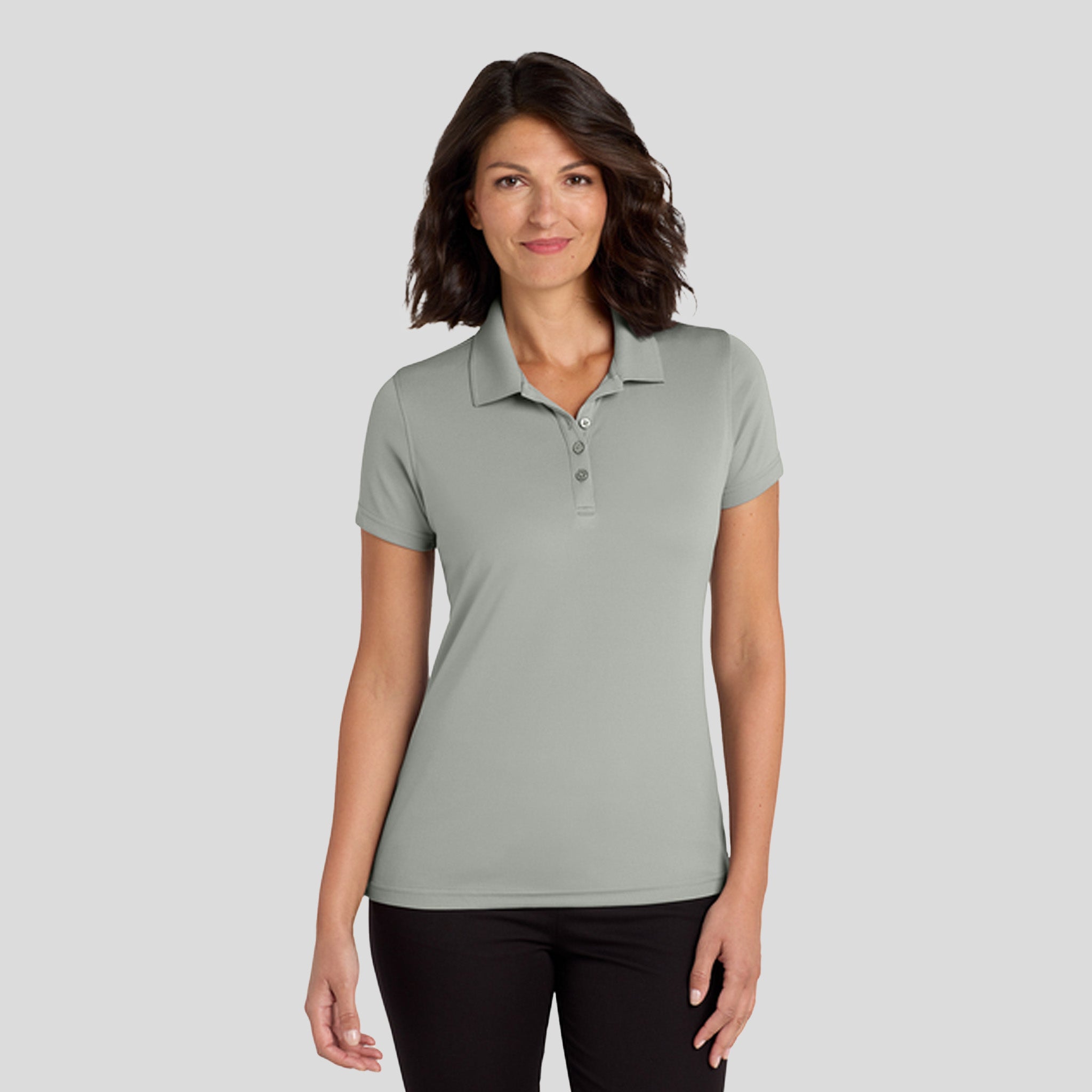 Women's Dry Zoneยฎ UV Micro-Mesh Polo | Gusty Grey