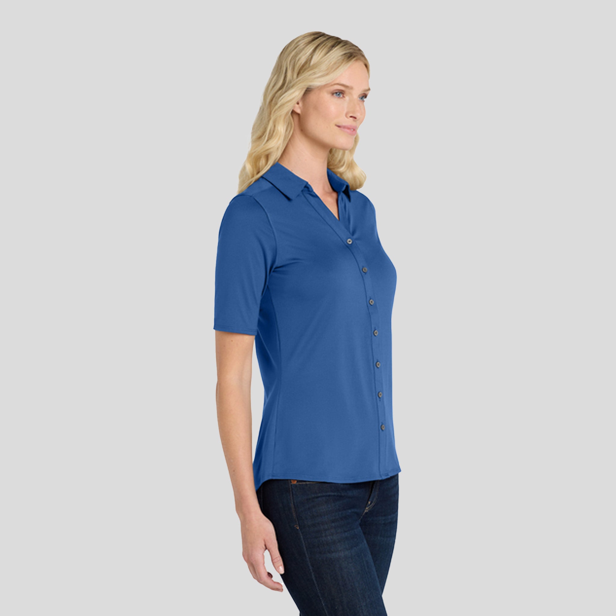 Women's City Stretch Top | True Blue
