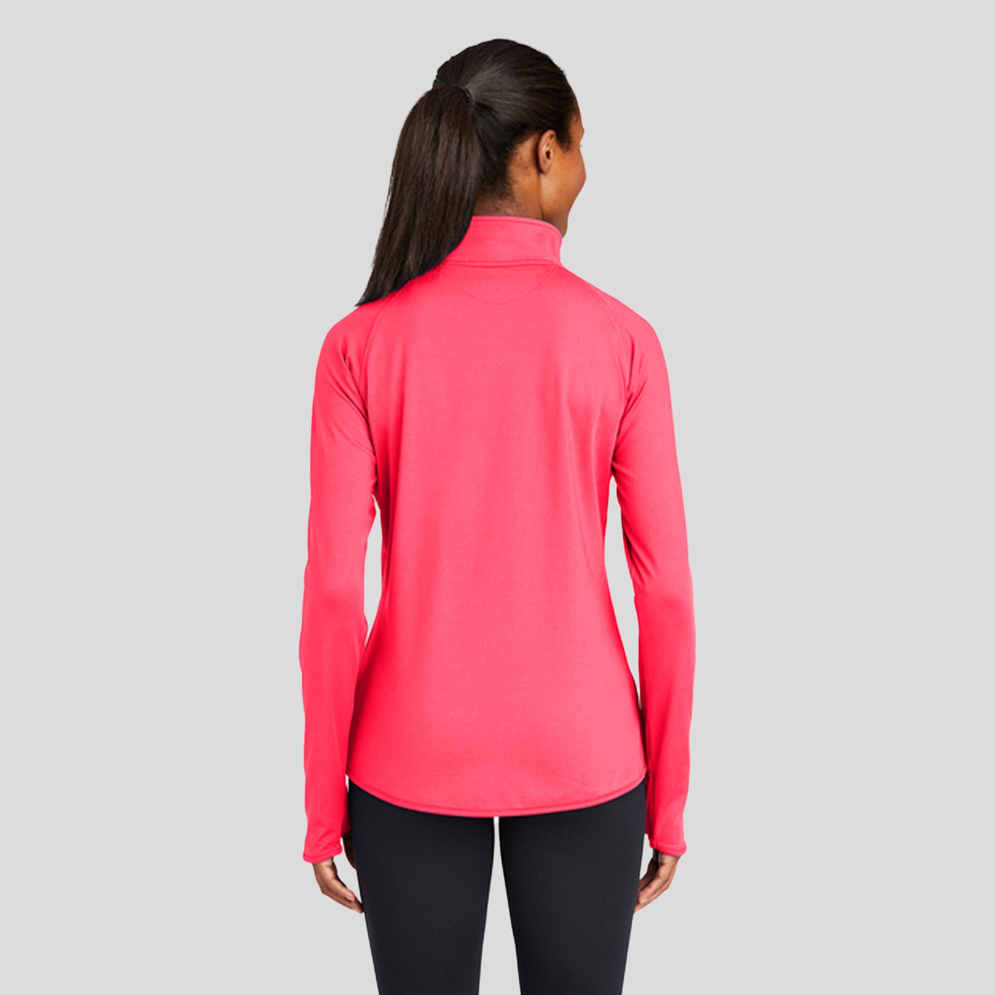 Women's Sport-Wickยฎ Stretch 1/4-Zip Pullover | Hot Coral