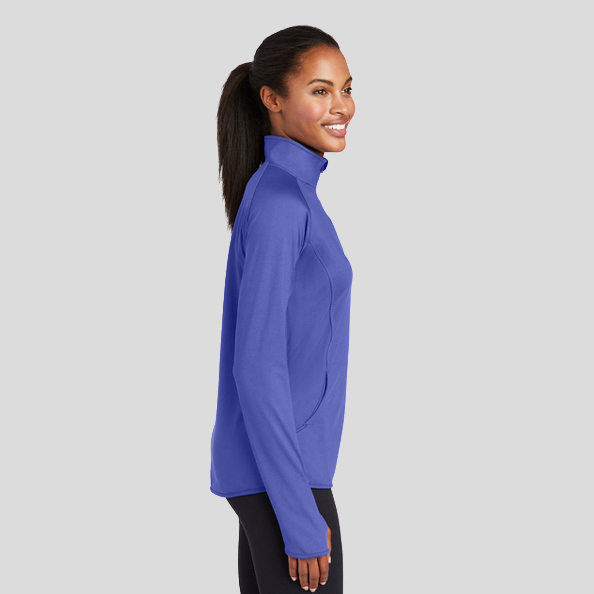 Women's Sport-Wickยฎ Stretch 1/4-Zip Pullover | Iris Purple