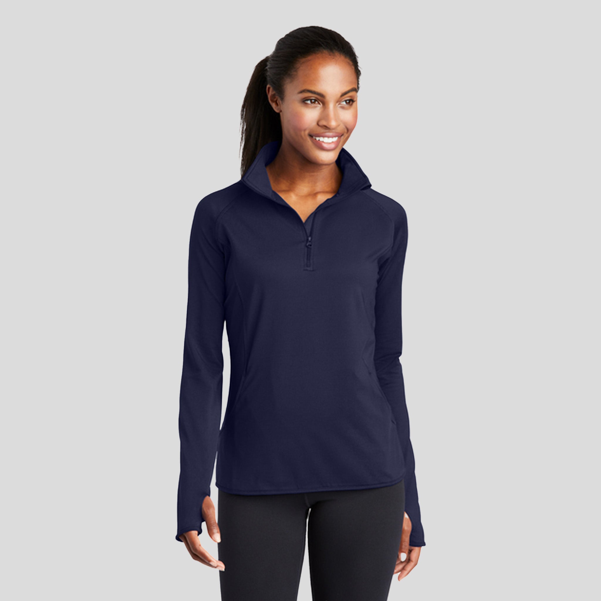 Women's Sport-Wickยฎ Stretch 1/4-Zip Pullover | Navy
