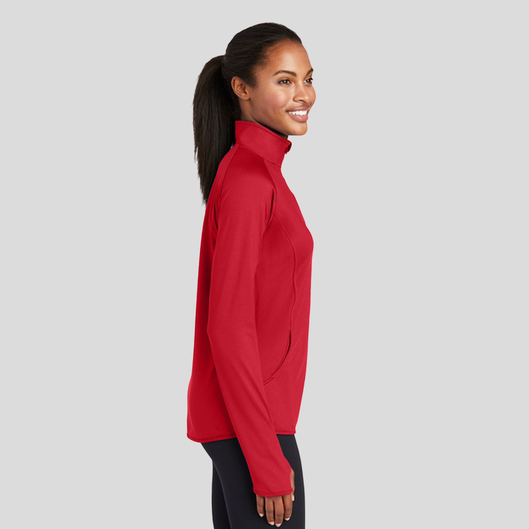 Women's Sport-Wickยฎ Stretch 1/4-Zip Pullover | Red
