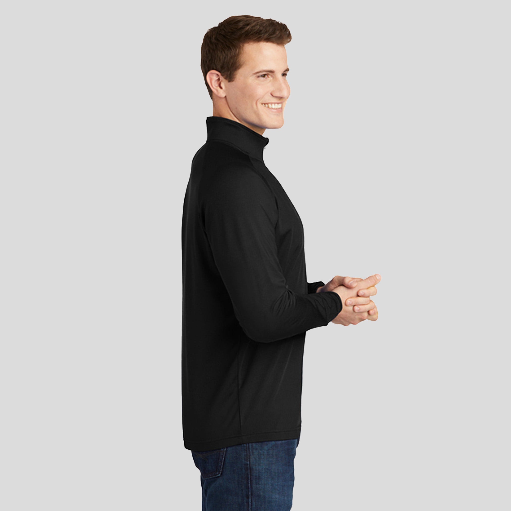 Sport-Wickยฎ Stretch 1/4-Zip Pullover | Black