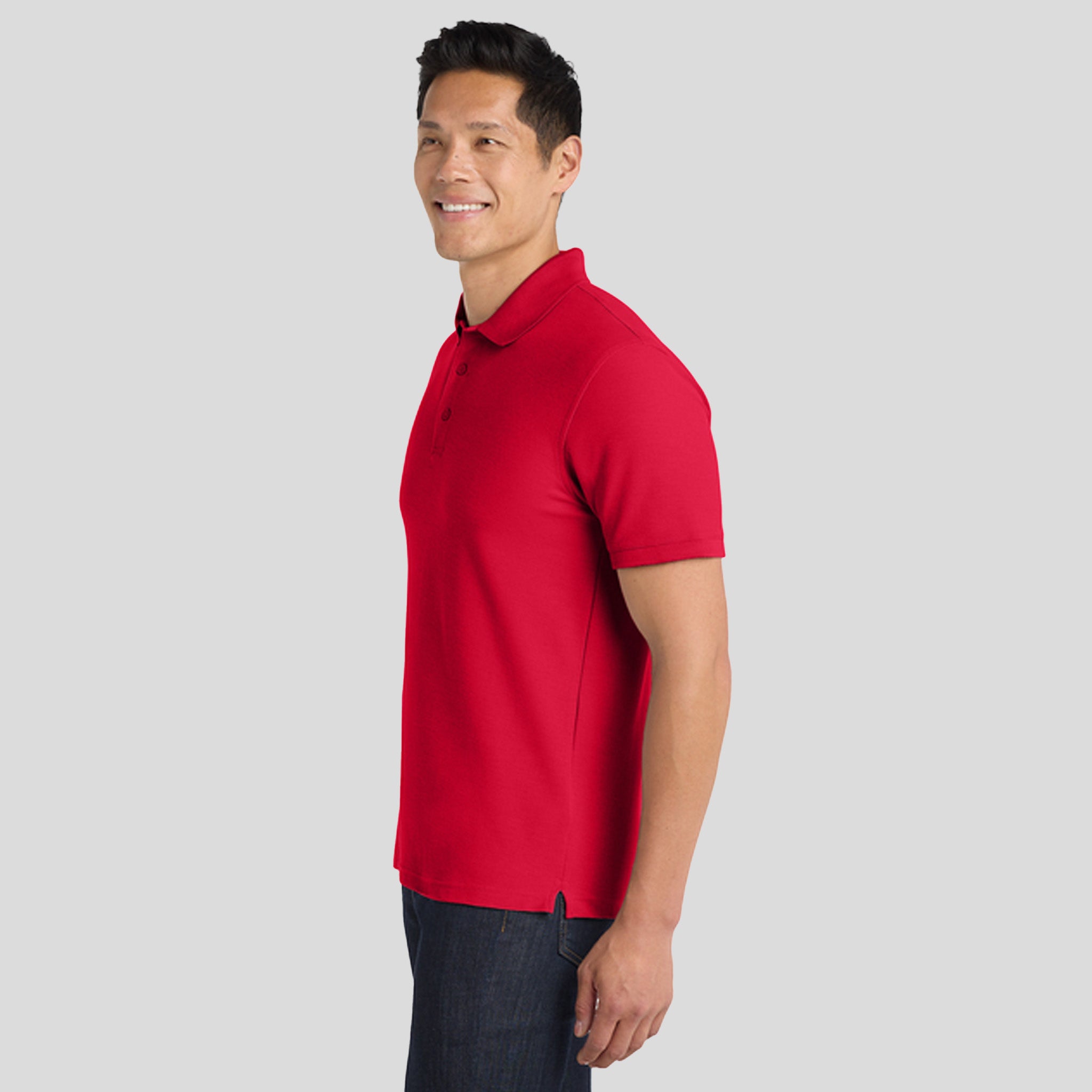 Men's Core Classic Pique Polo | Rich Red