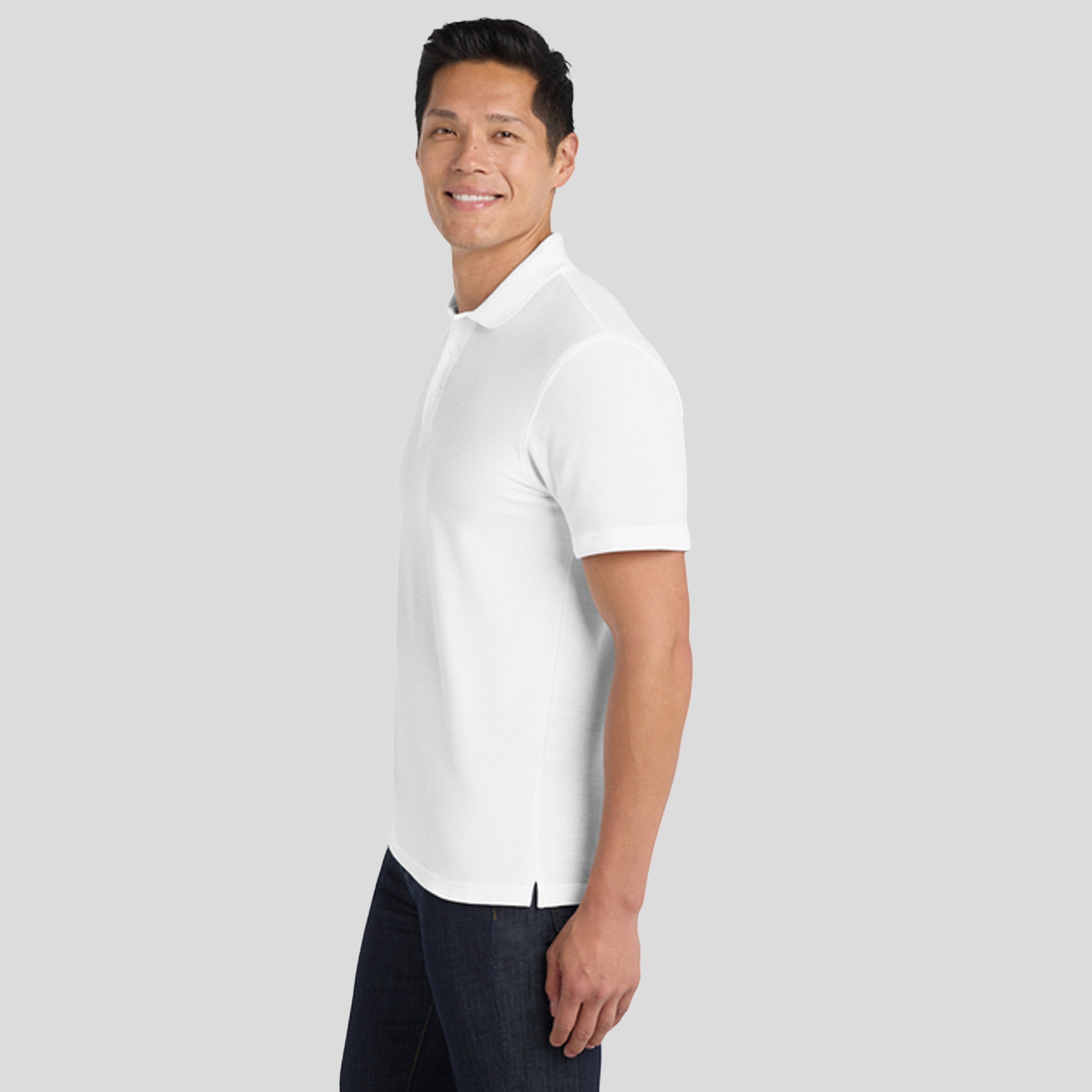 Men's Core Classic Pique Polo | White