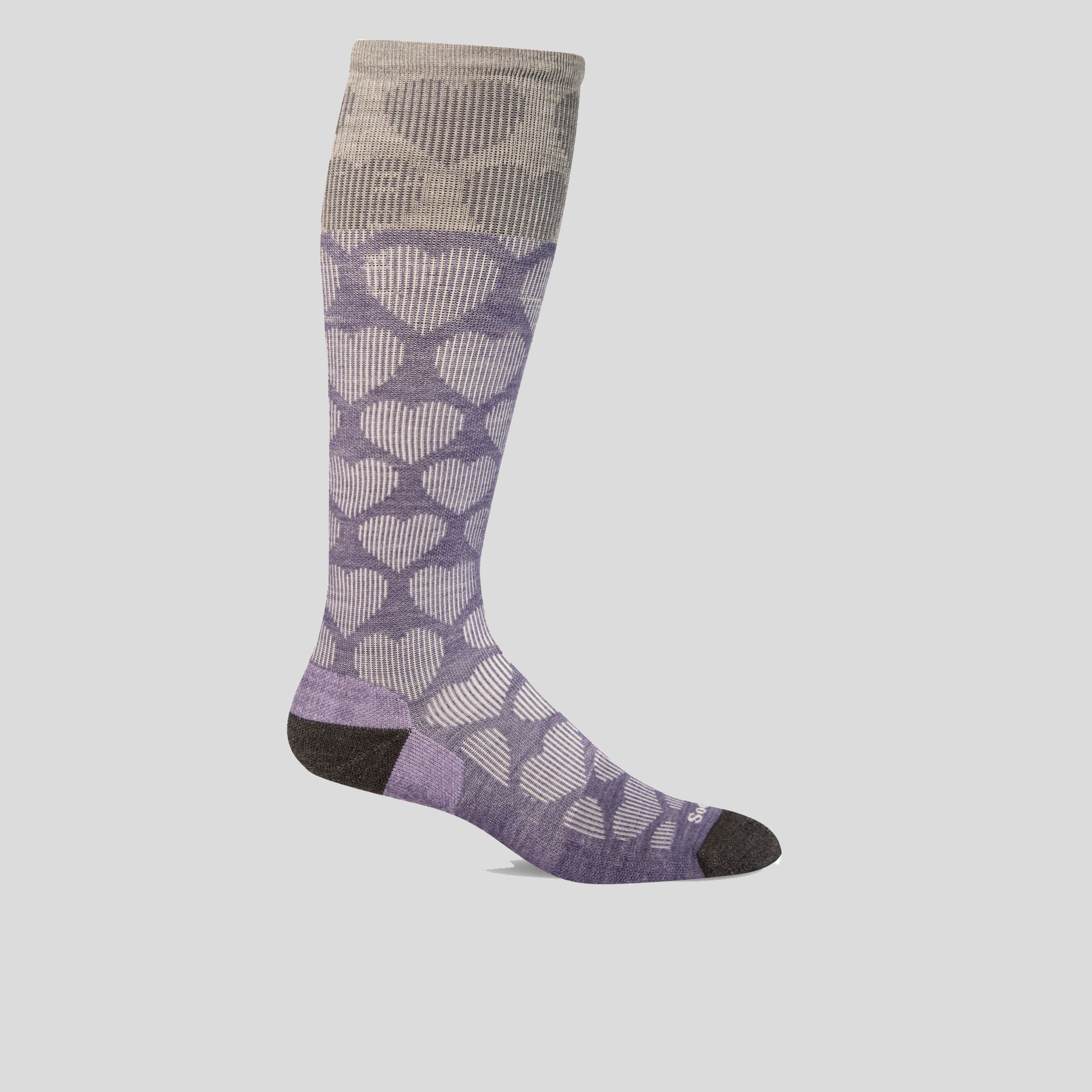 Heart Throb Moderate Graduated Compression Socks | Lilac