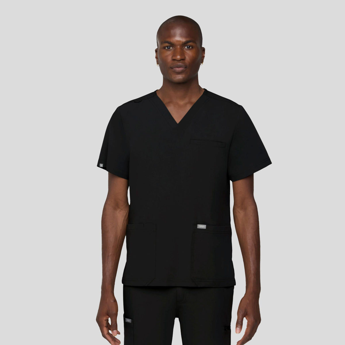 Tempo Men's 3 Pocket V-Neck Top | Black