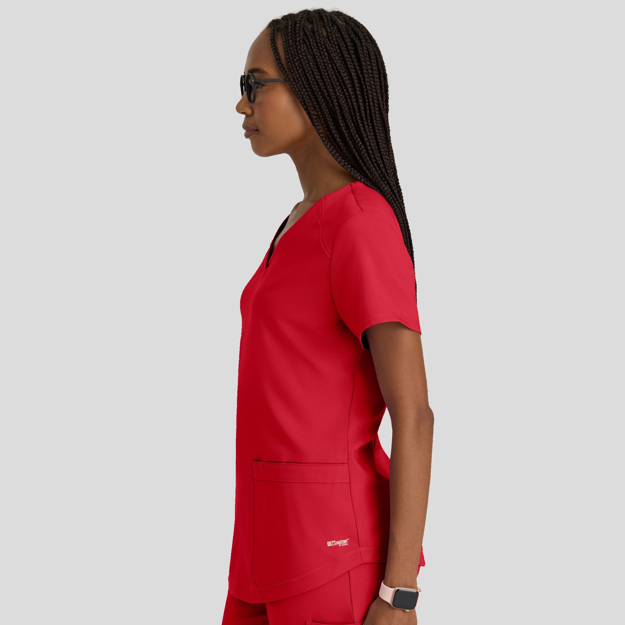Rhythm Scrub Top | True Red