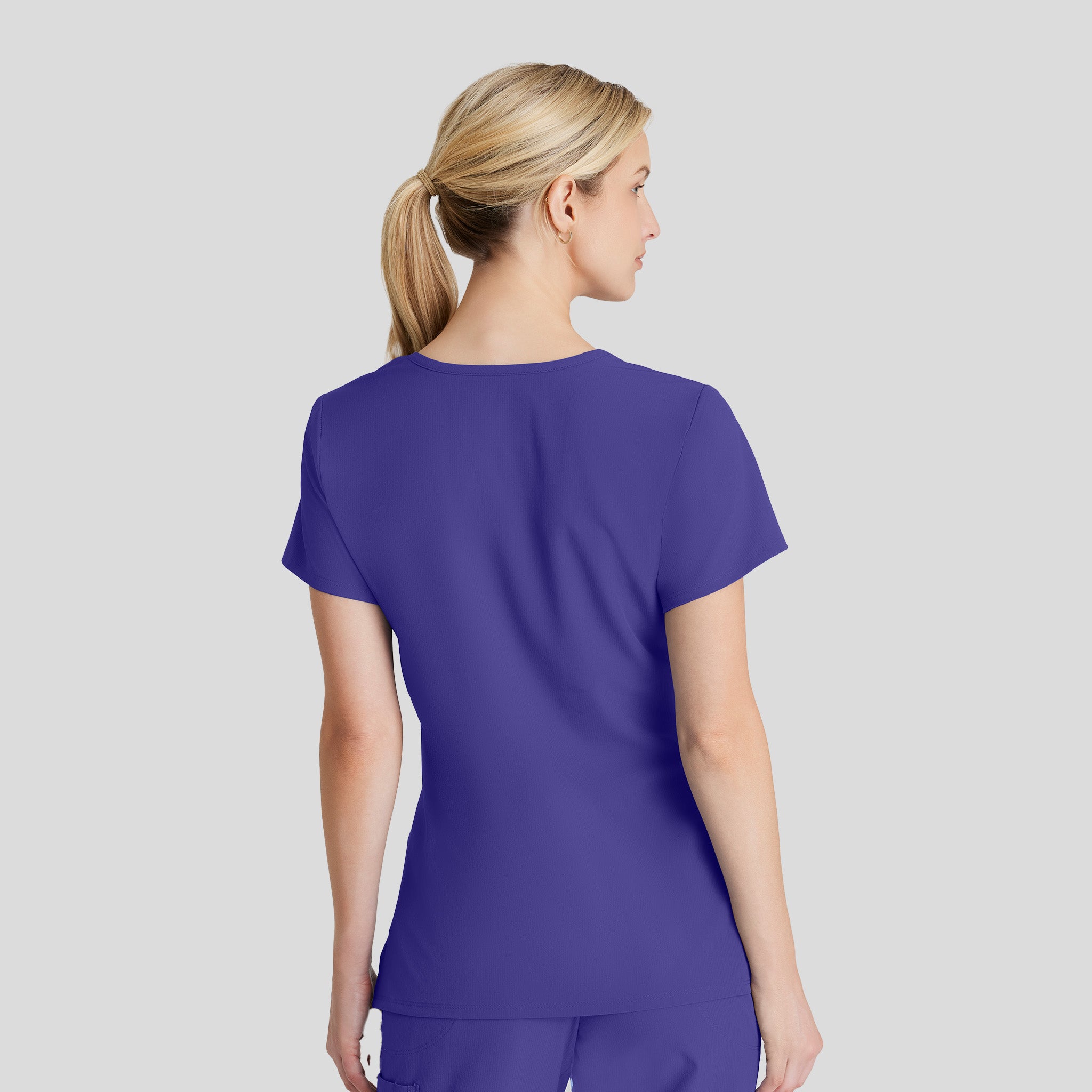 Reliance 3-Pocket Crossover V-Neck Scrub Top | Grape