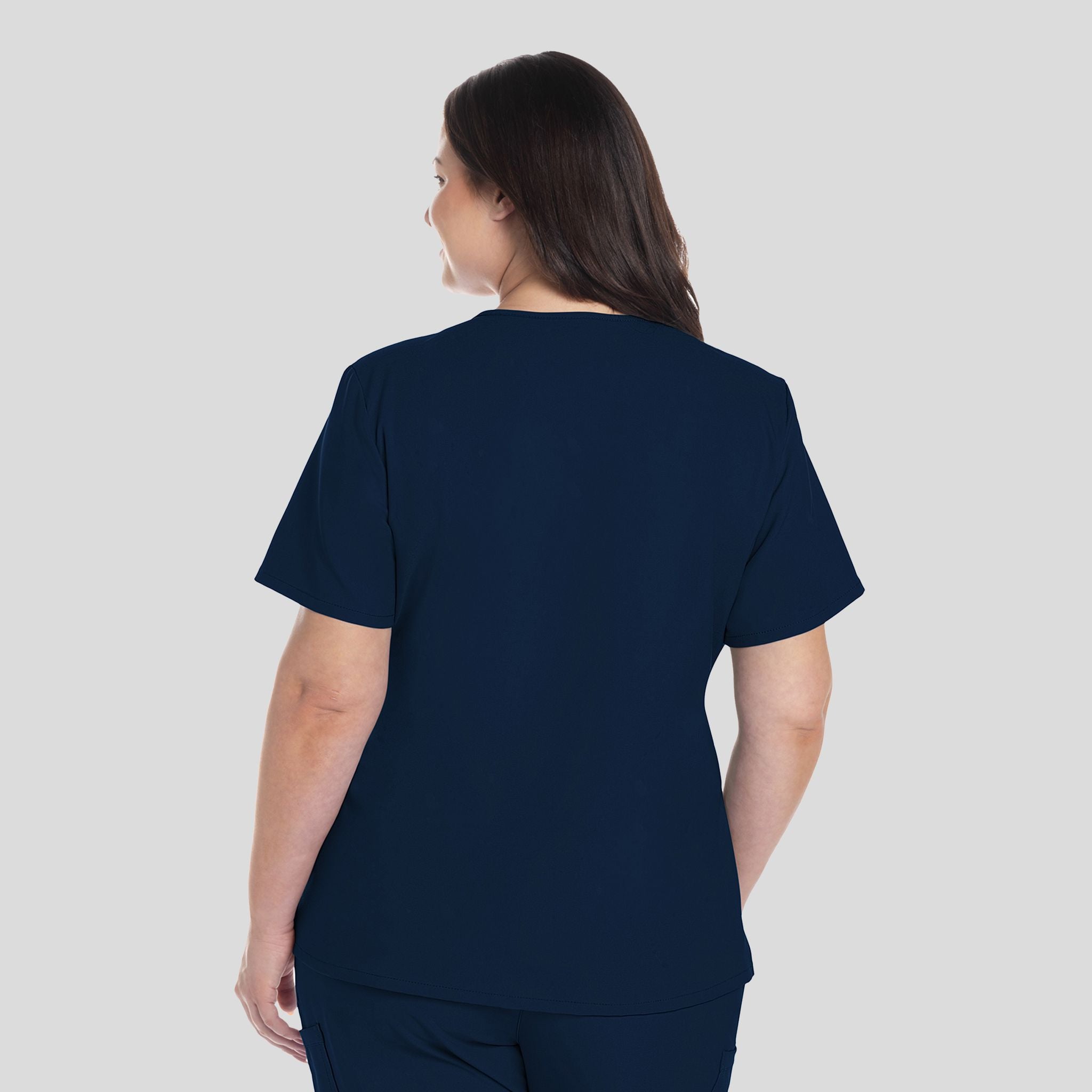 V-Neck Top | Navy