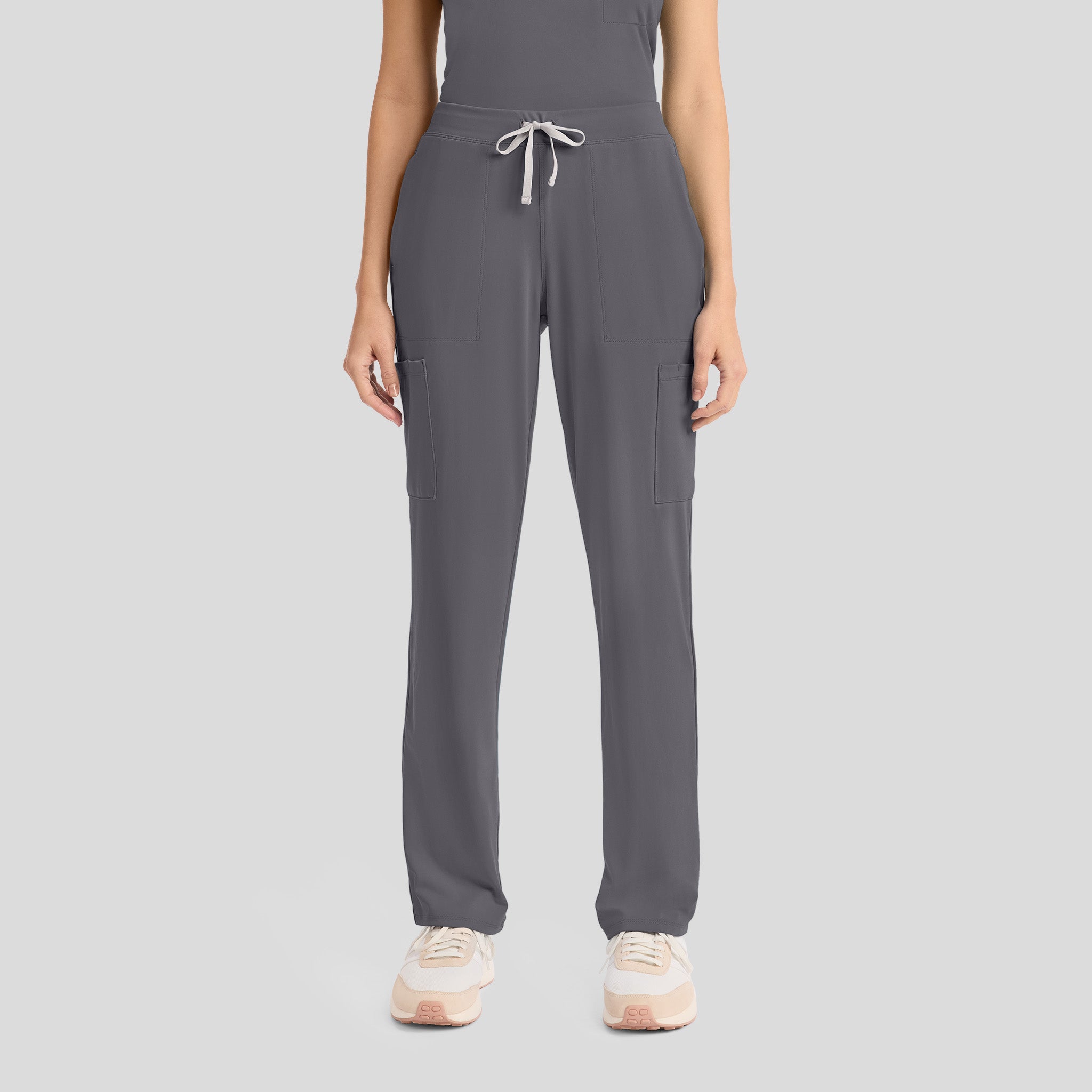 Achieve Pull-On Straight Leg Scrub Pant | Pewter