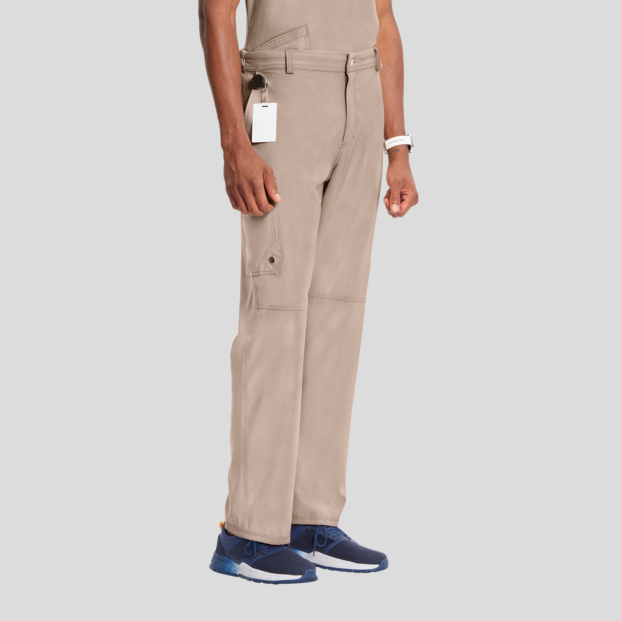 Men's Zip Fly Cargo Scrub Pant | Khaki
