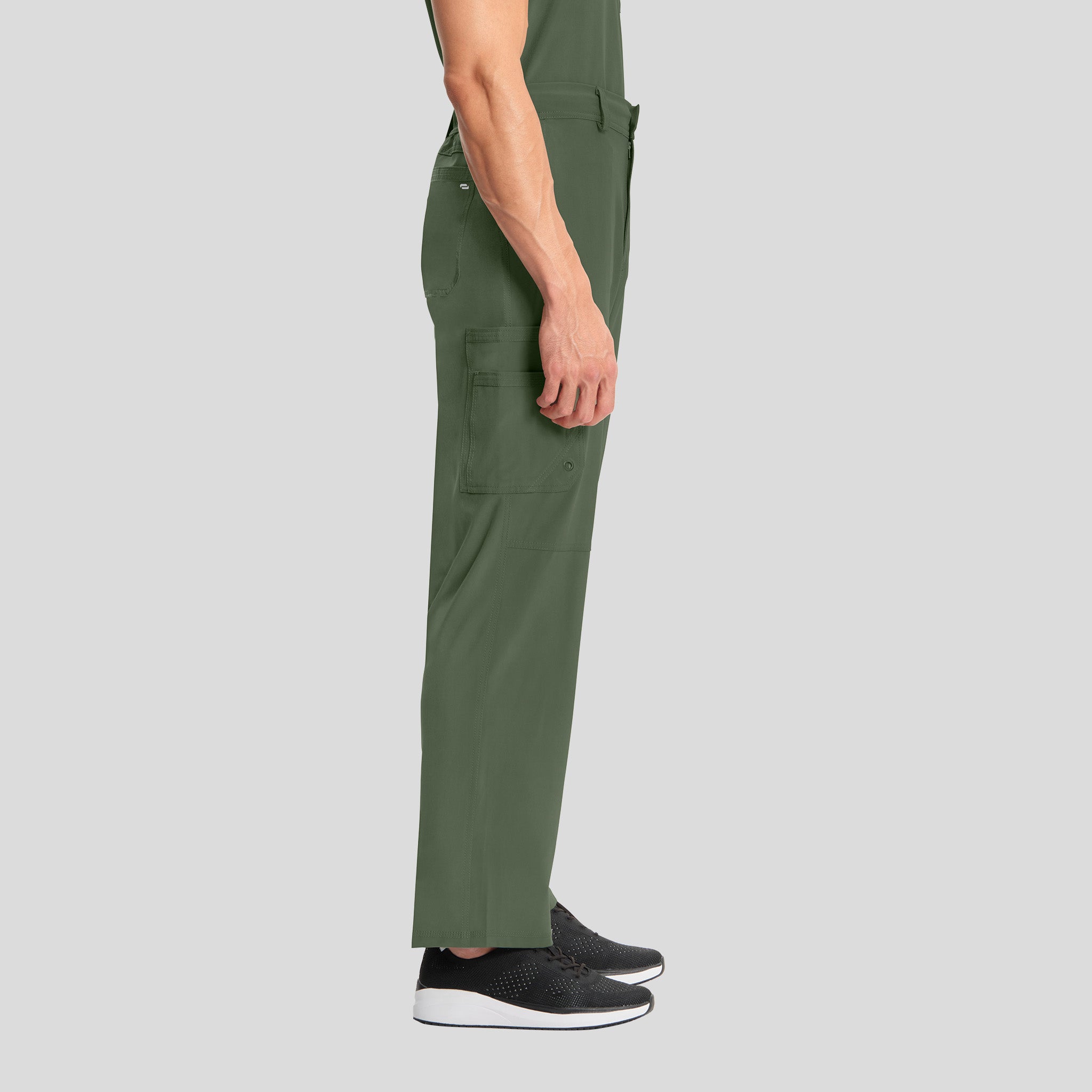 Men's Zip Fly Cargo Scrub Pant | Olive