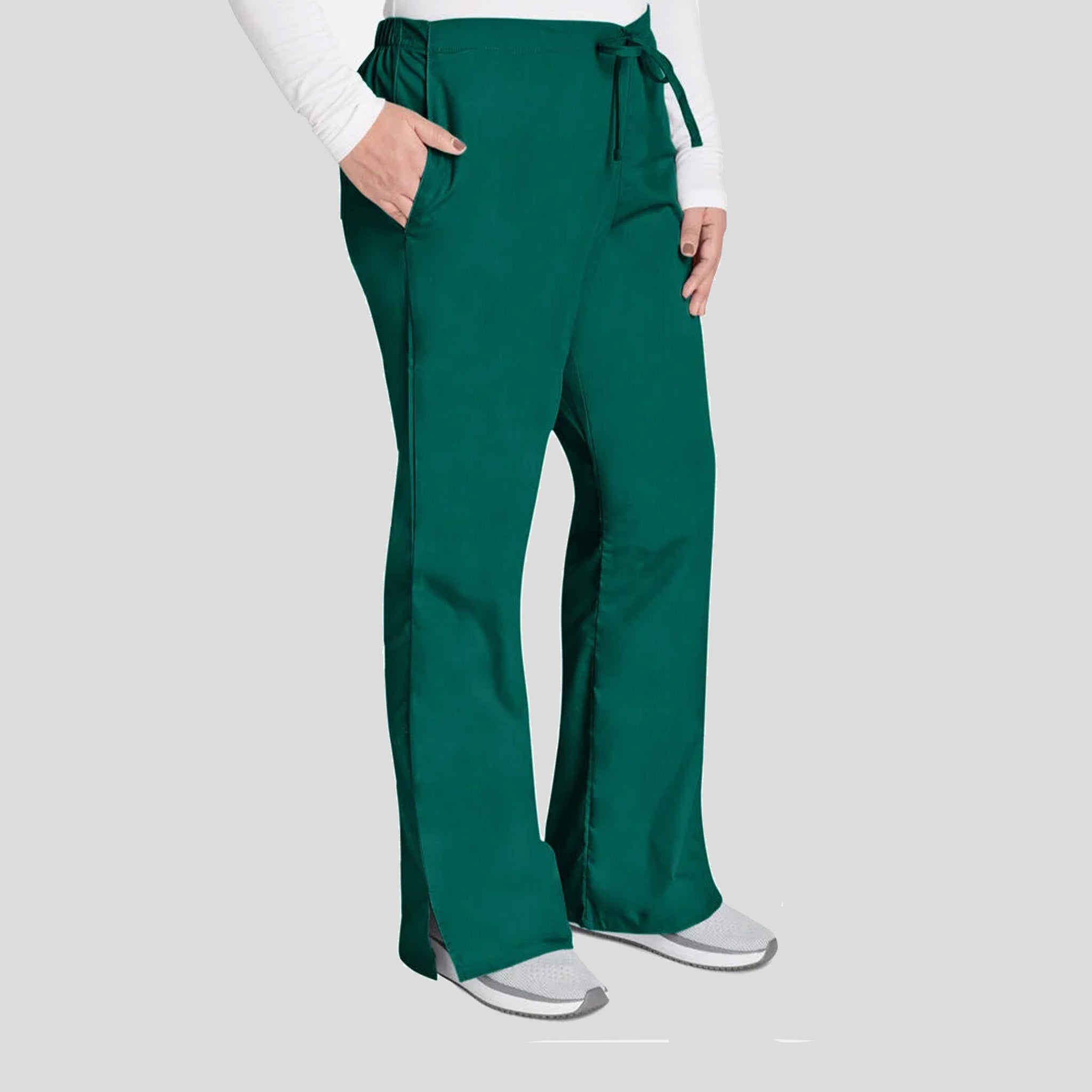 Natural Rise Flare Leg Drawstring Pant | Hunter