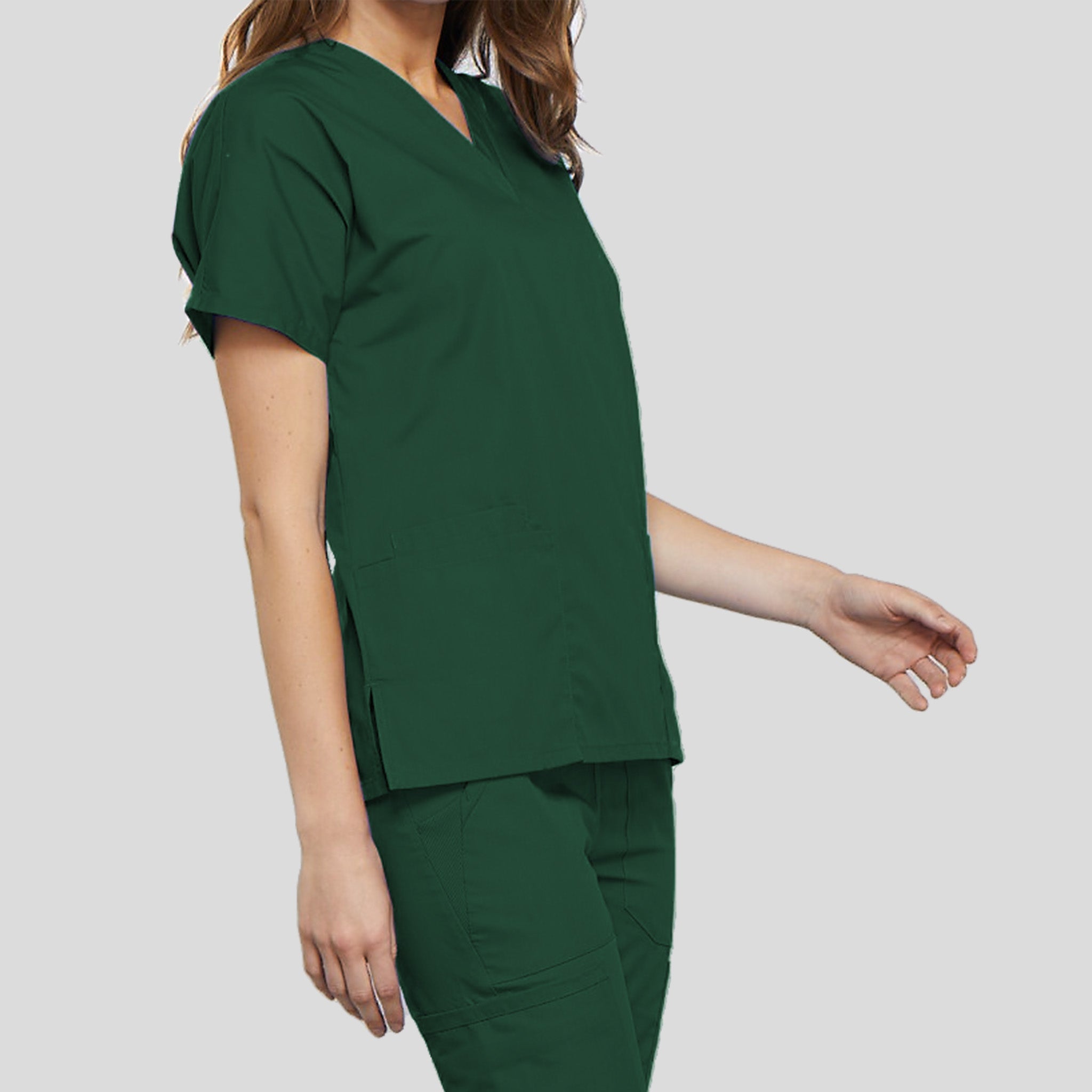 Women's V-Neck 2 Pocket | Hunter