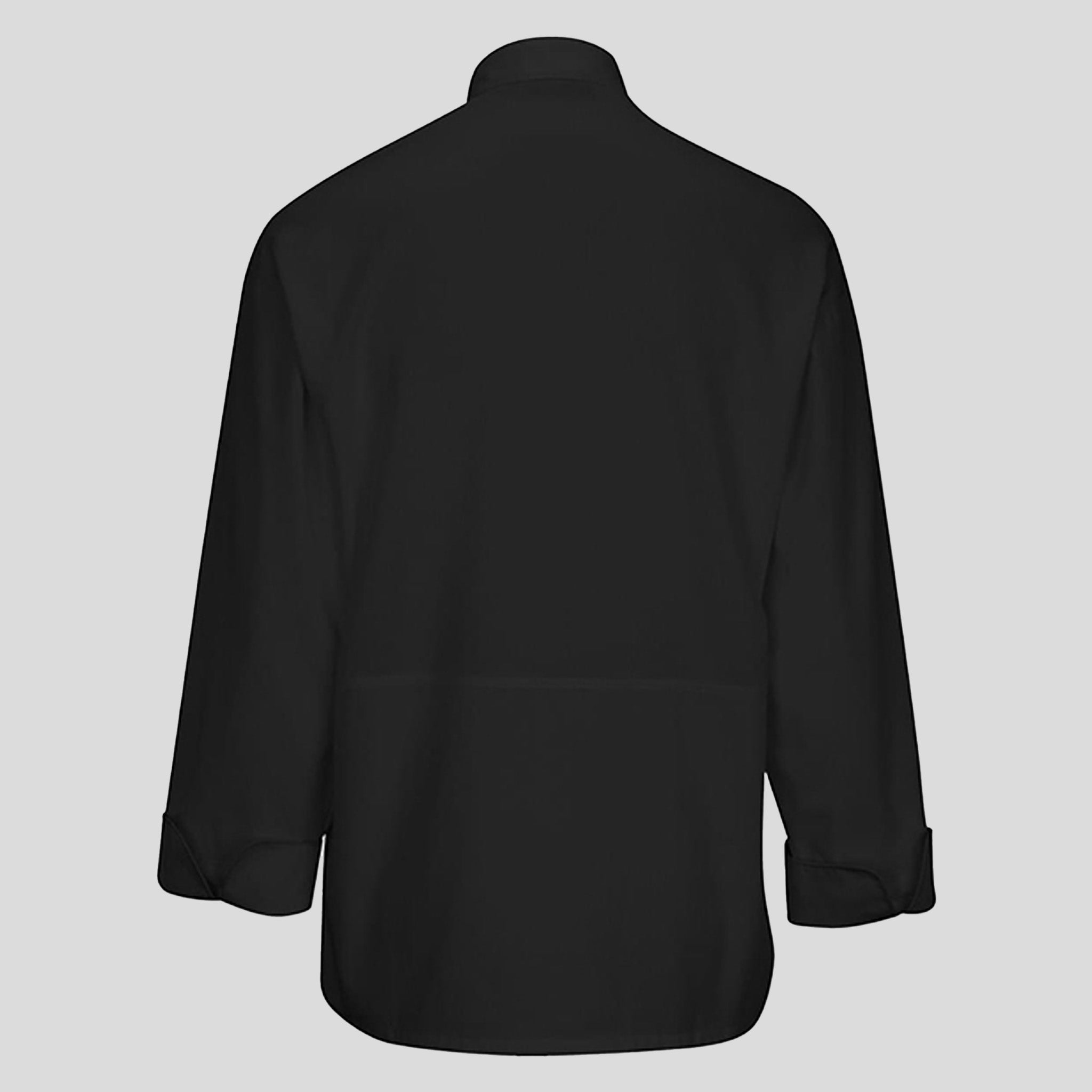 Mesh Back Chef Coat- 10 Buttons | Black