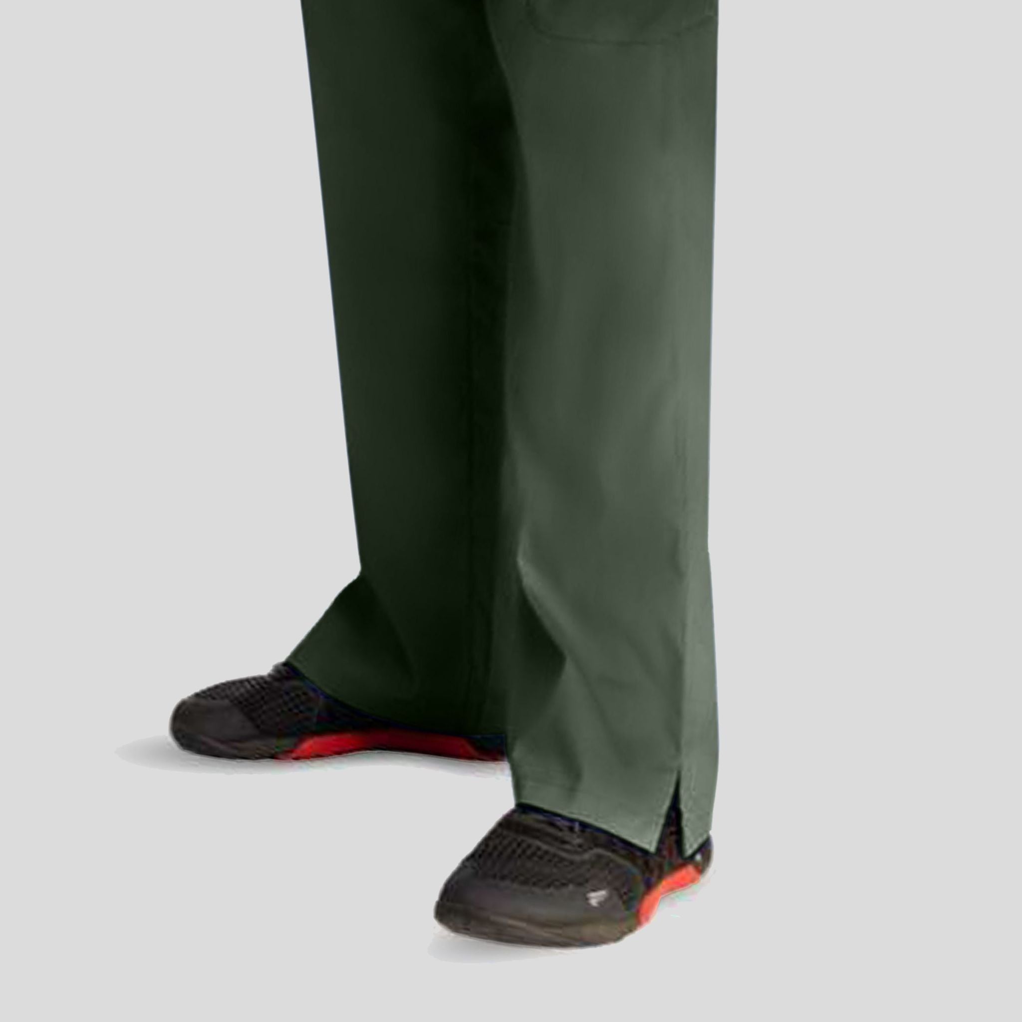 Men's Half Elastic Waistband Pant | Olive