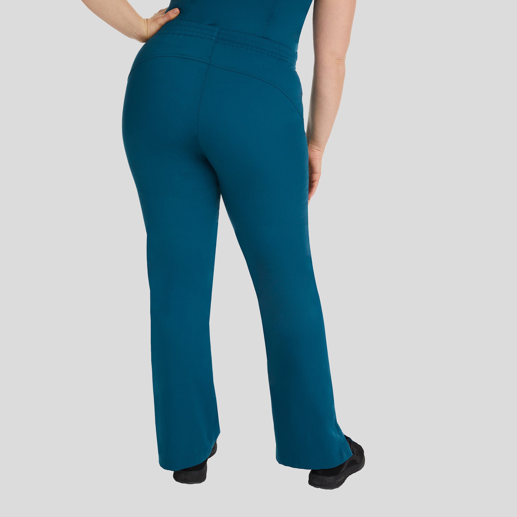 Taylor Elastic Waist Drawstring Scrub Pant | Caribbean