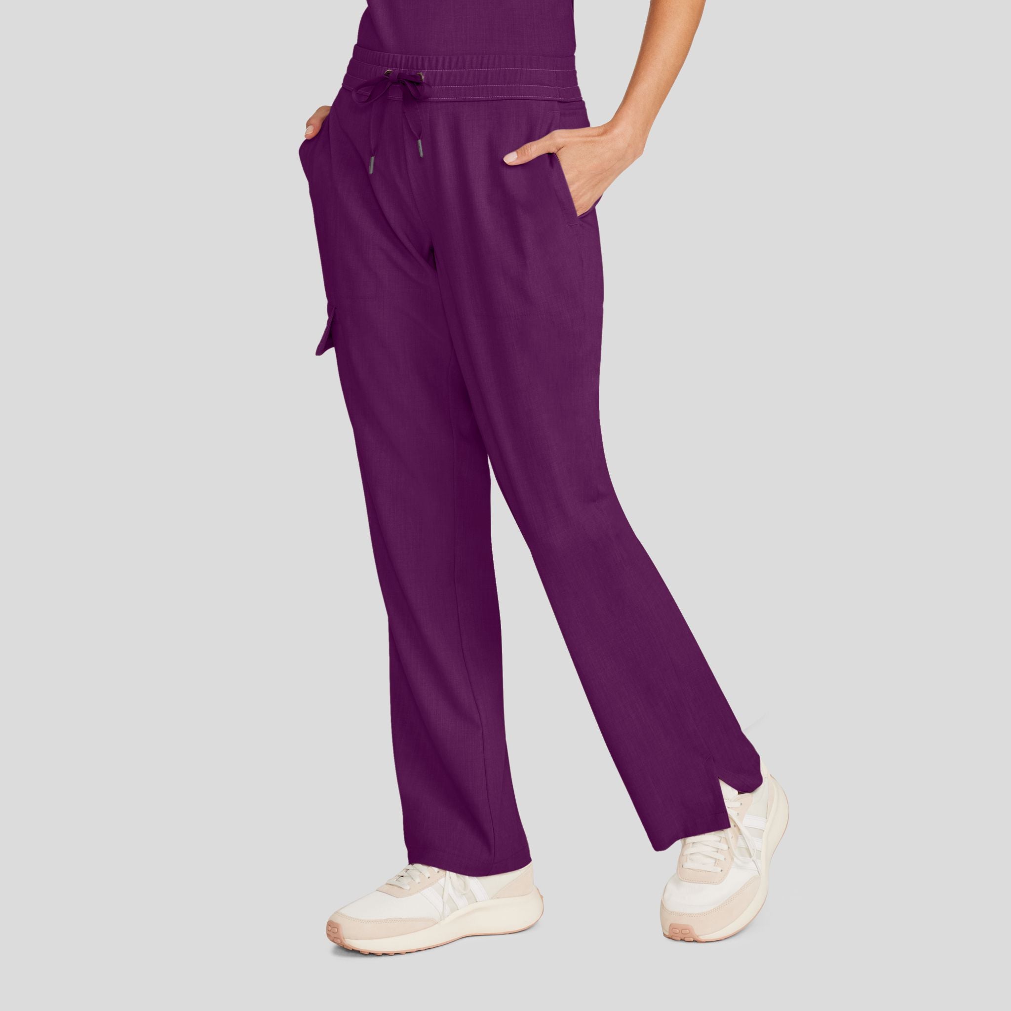 Women's Brandy Straight Leg Scrub Pant | Wine