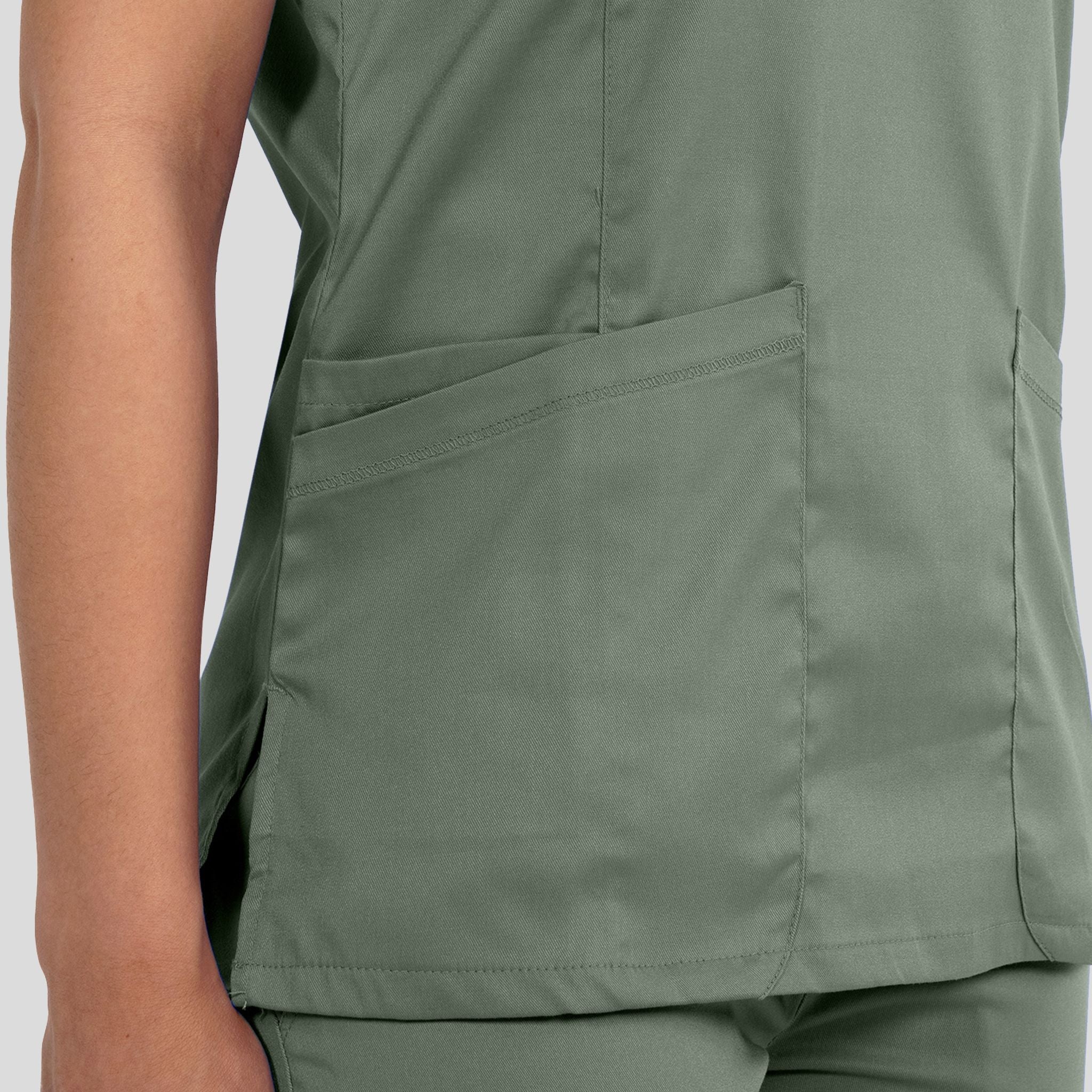 Women’s V-Neck Top | Olive